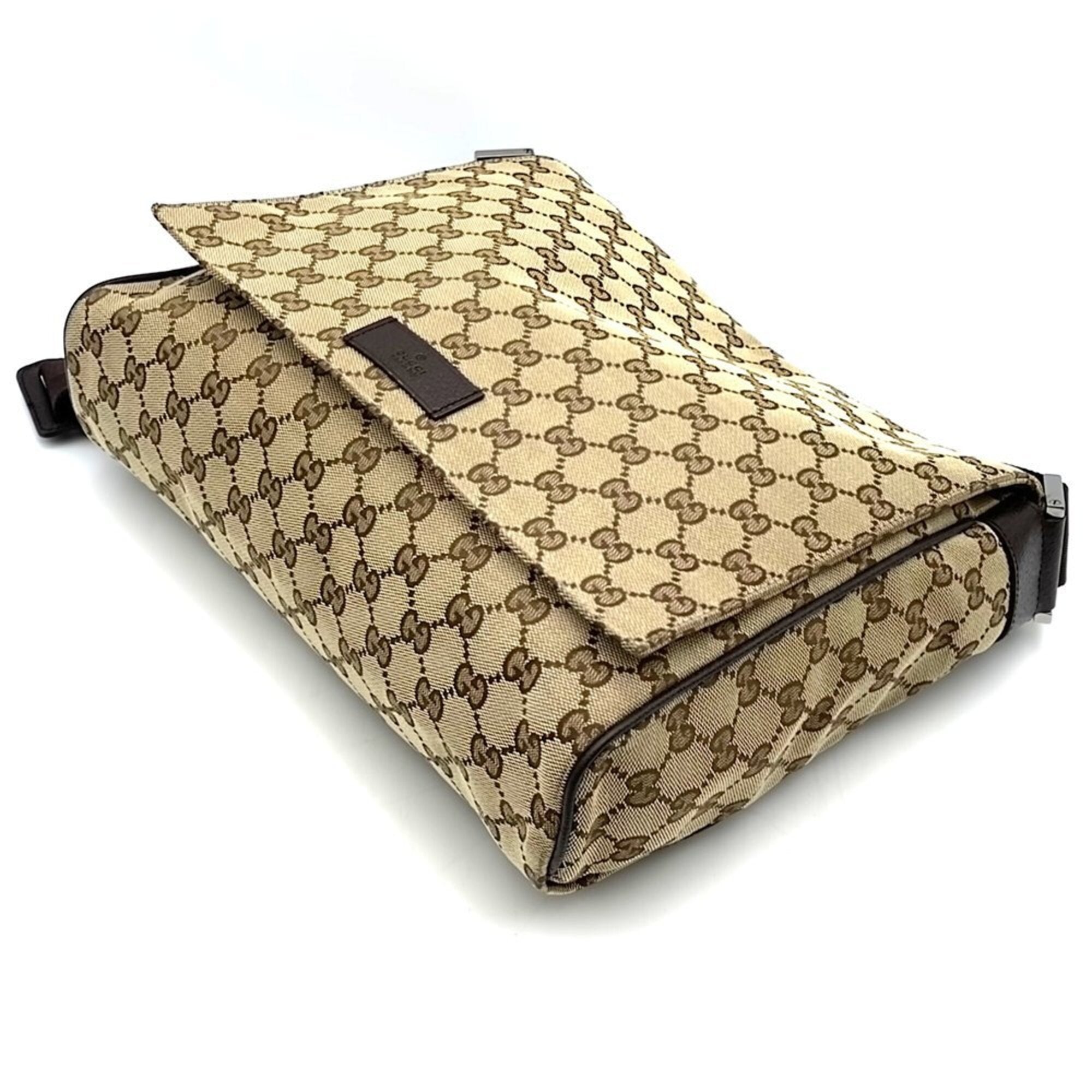 Gucci Gg Canvas Brown Gg Canvas Shoulder Bag (Pre-Owned)