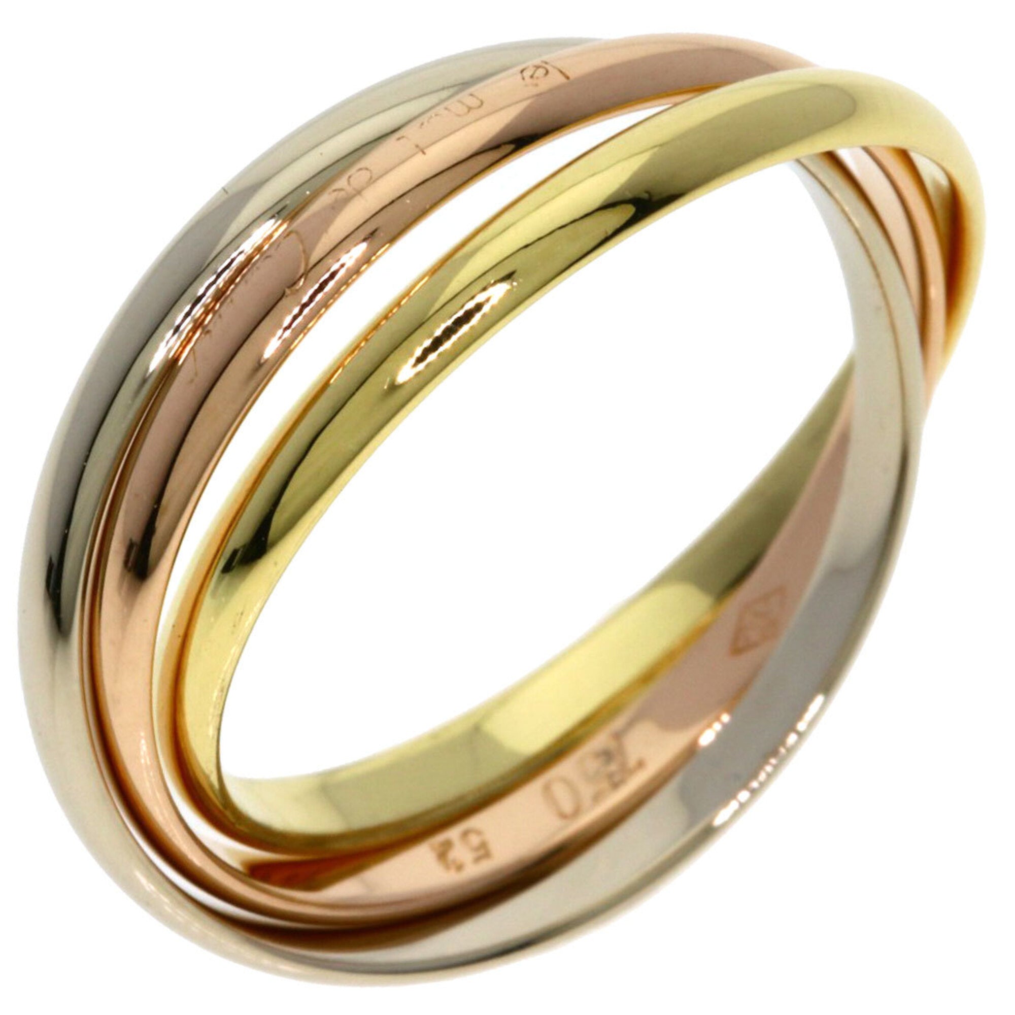 Cartier Trinity Yellow Gold (18K) Pink Gold (18K) White Gold (18K) Band Ring (Pre-Owned)