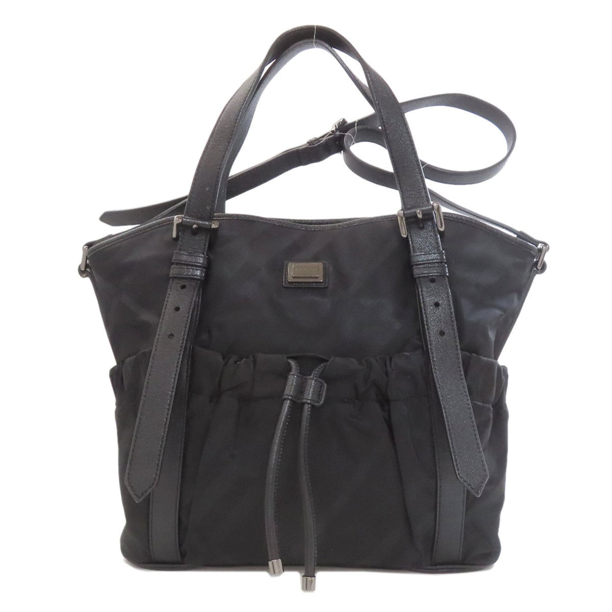 Burberry Black Nylon Tote Bag (Pre-Owned)