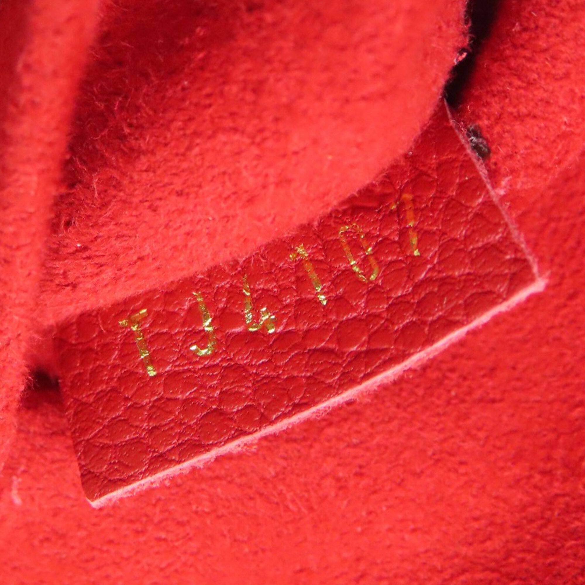 Louis Vuitton Red Color Monogram Empreinte Shoulder Bag (Pre-Owned)