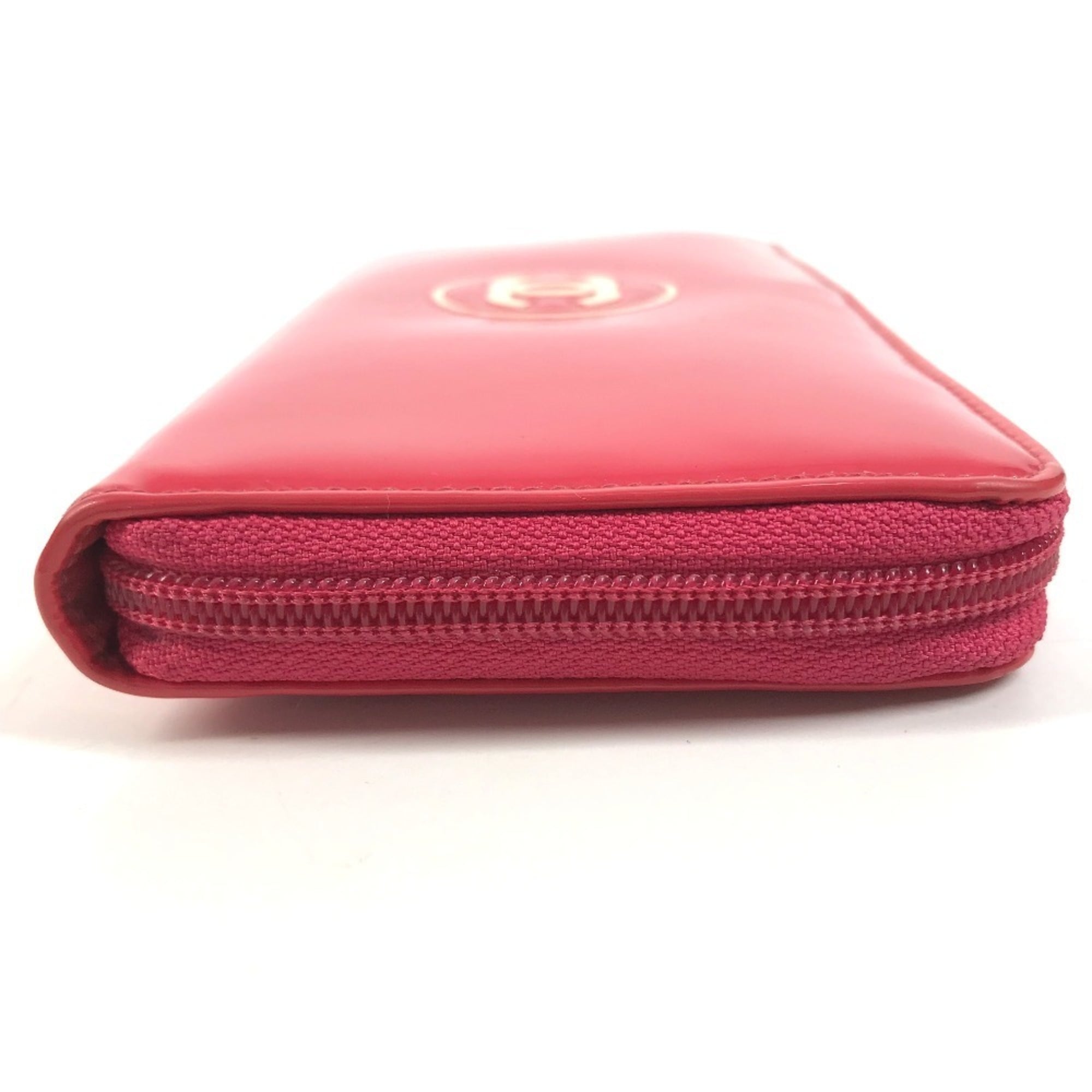 Chanel Pink White Long Wallet (Bi-Fold) (Pre-Owned)