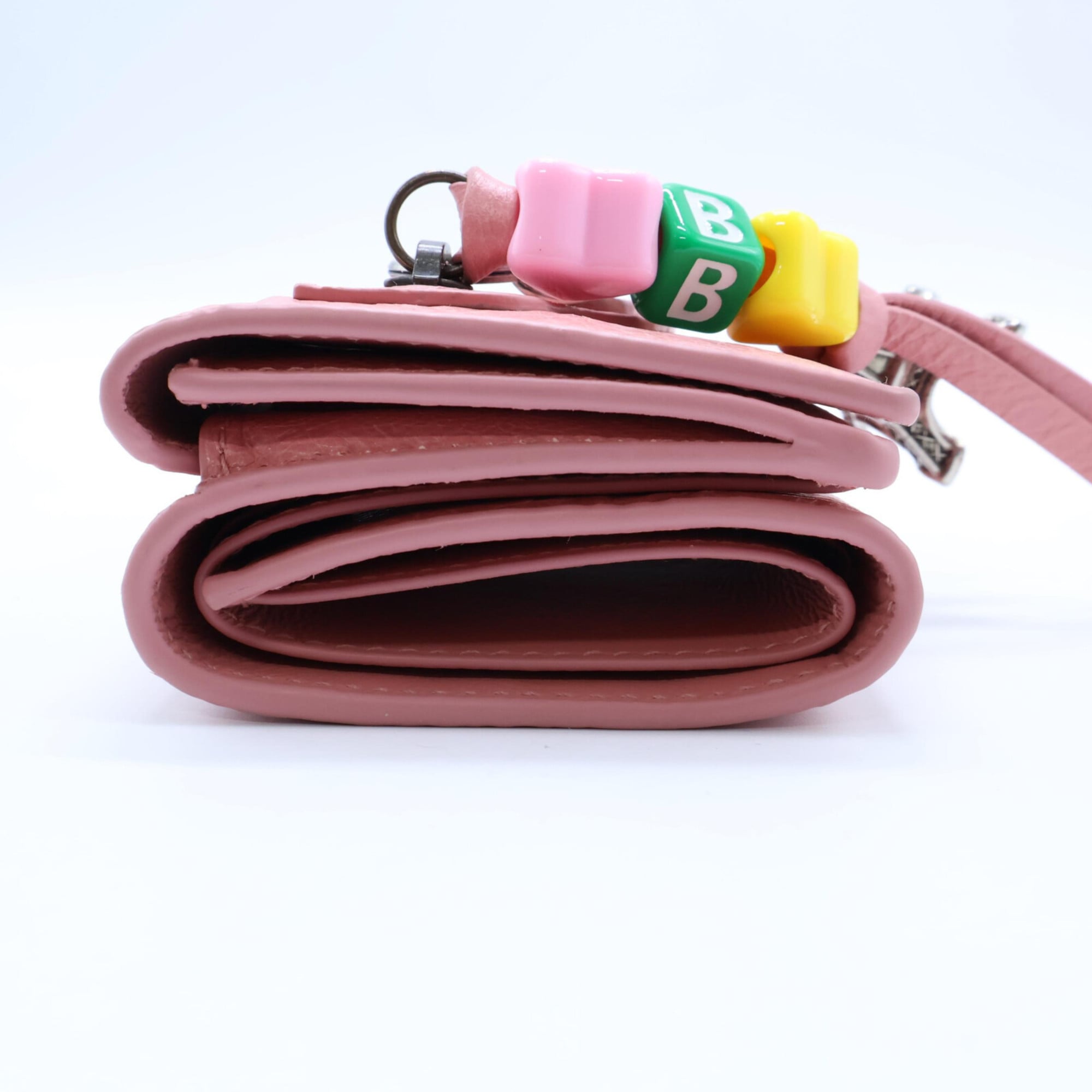 Balenciaga Pink Leather Wallet (Tri-Fold) (Pre-Owned)