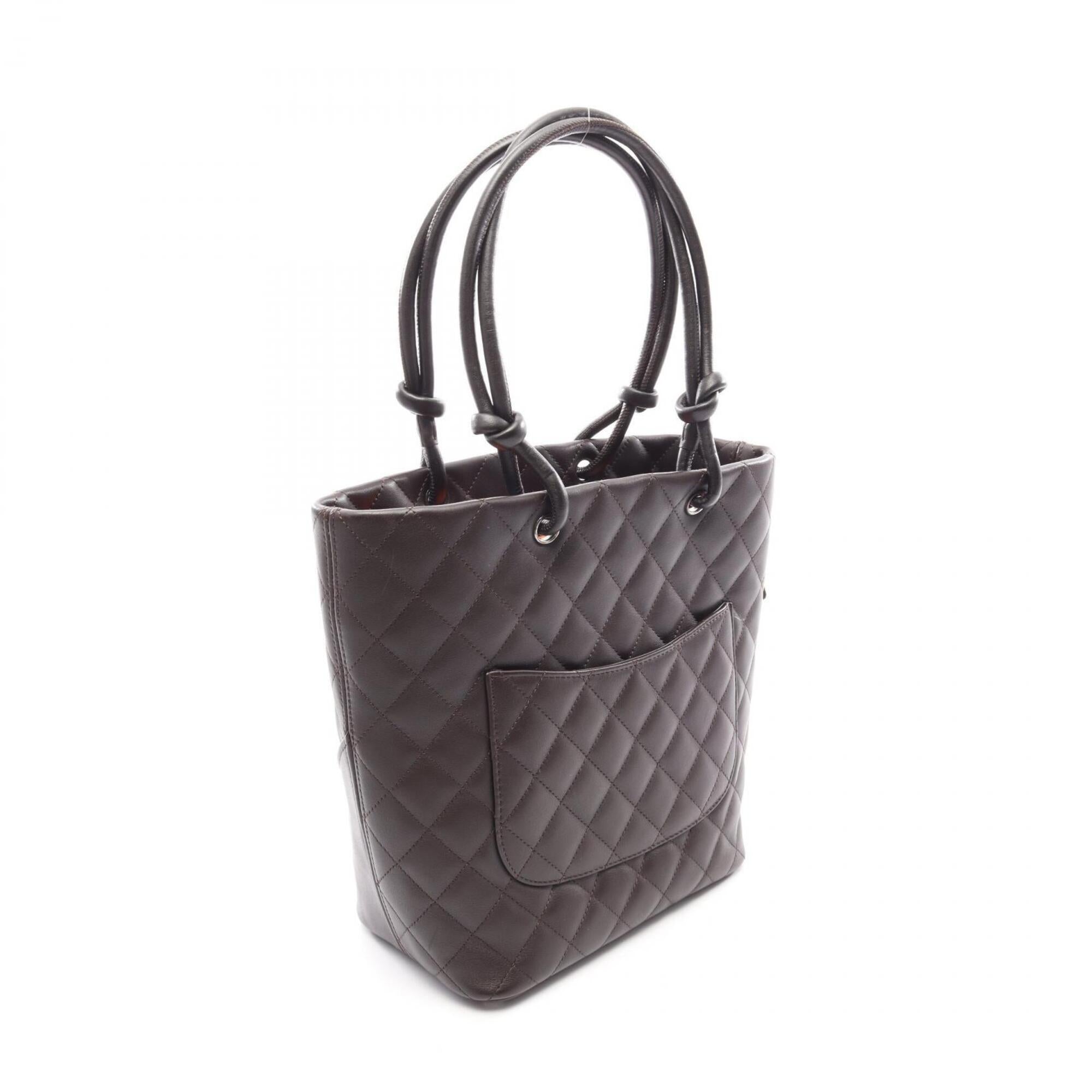 Chanel Brown Cambon Ligne Handbag Tote Bag (Pre-Owned)