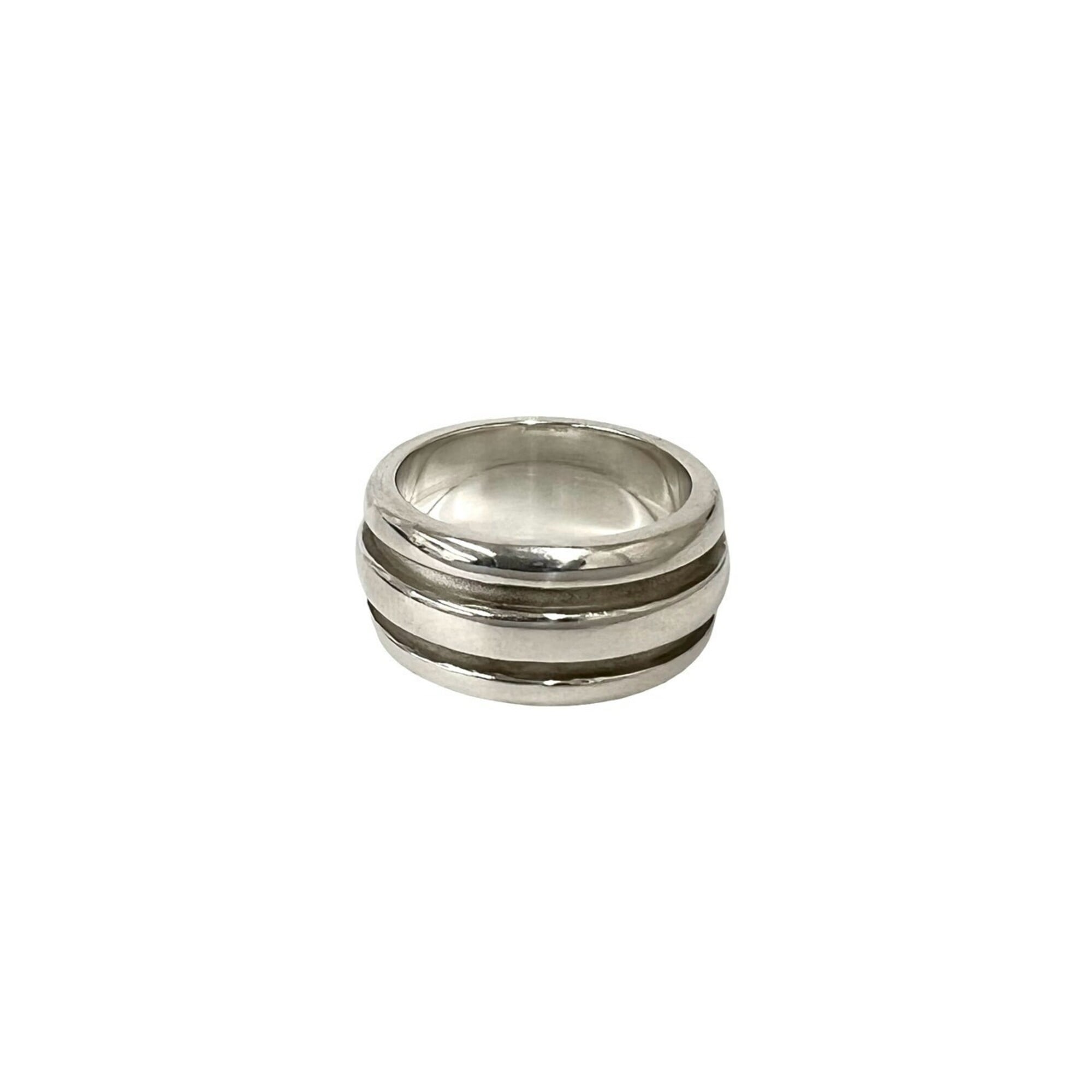 Tiffany Silver Silver 925 Band Ring (Pre-Owned)