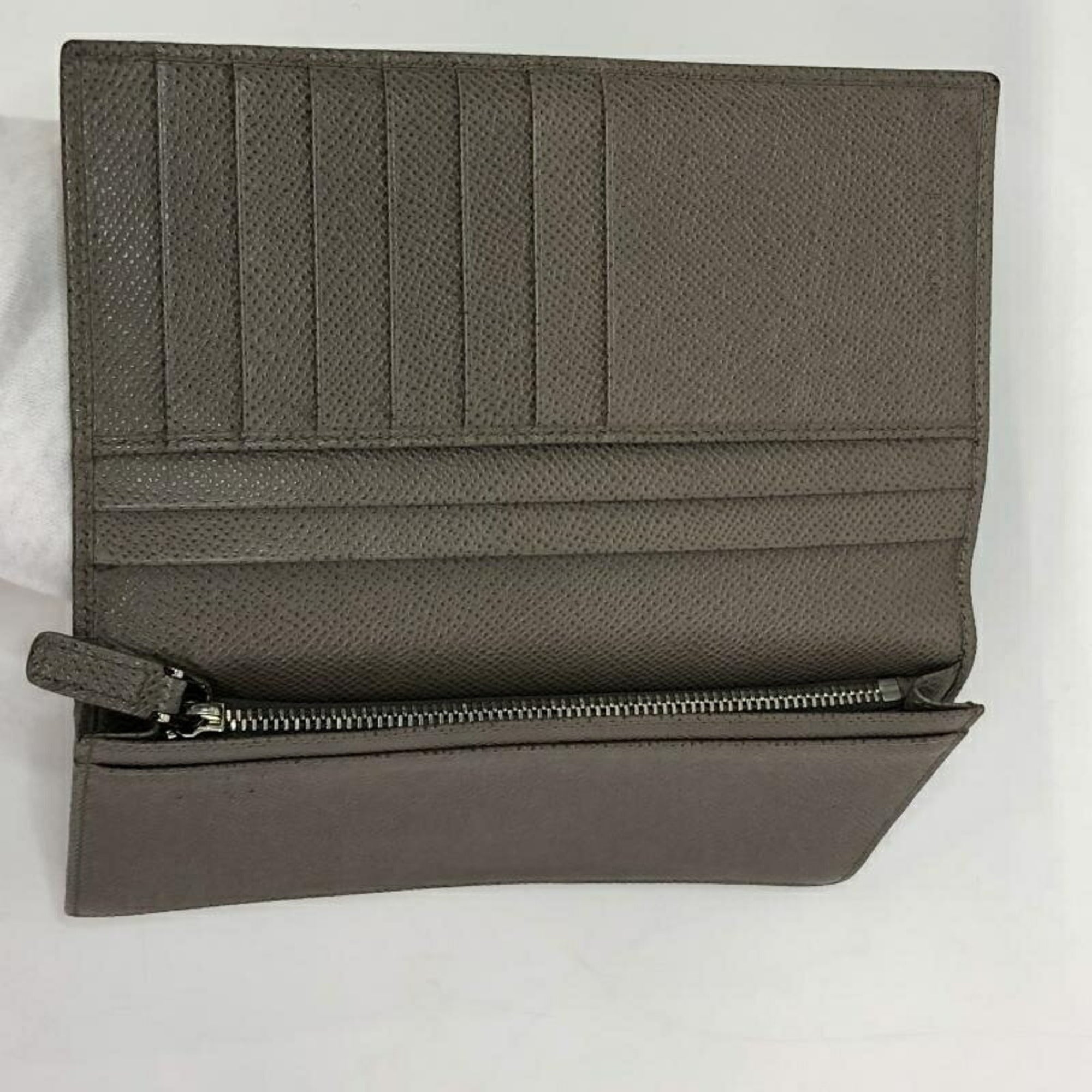 Bvlgari Bvlgari Bvlgari Gray Long Wallet (Bi-Fold) (Pre-Owned)