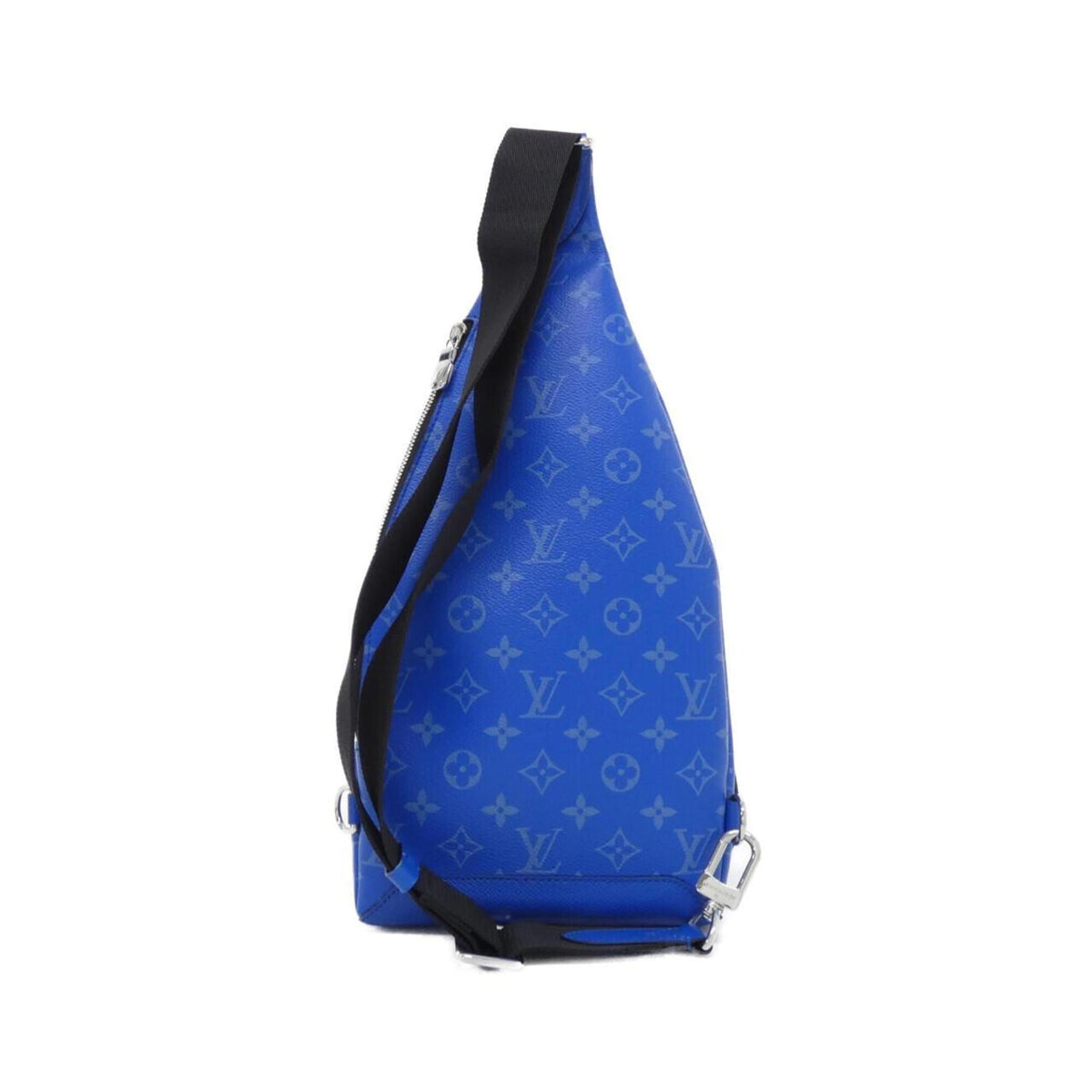 Louis Vuitton Blue Coated Canvas Leather Shoulder Bag (Pre-Owned)
