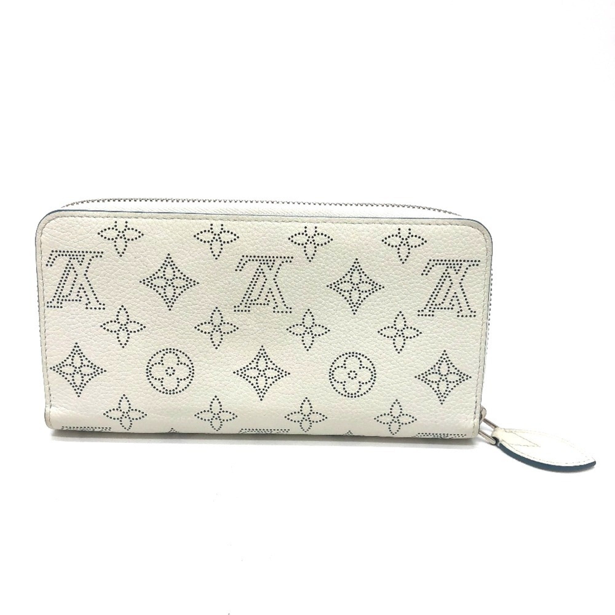 Louis Vuitton White Mahina Leather Long Wallet (Bi-Fold) (Pre-Owned)