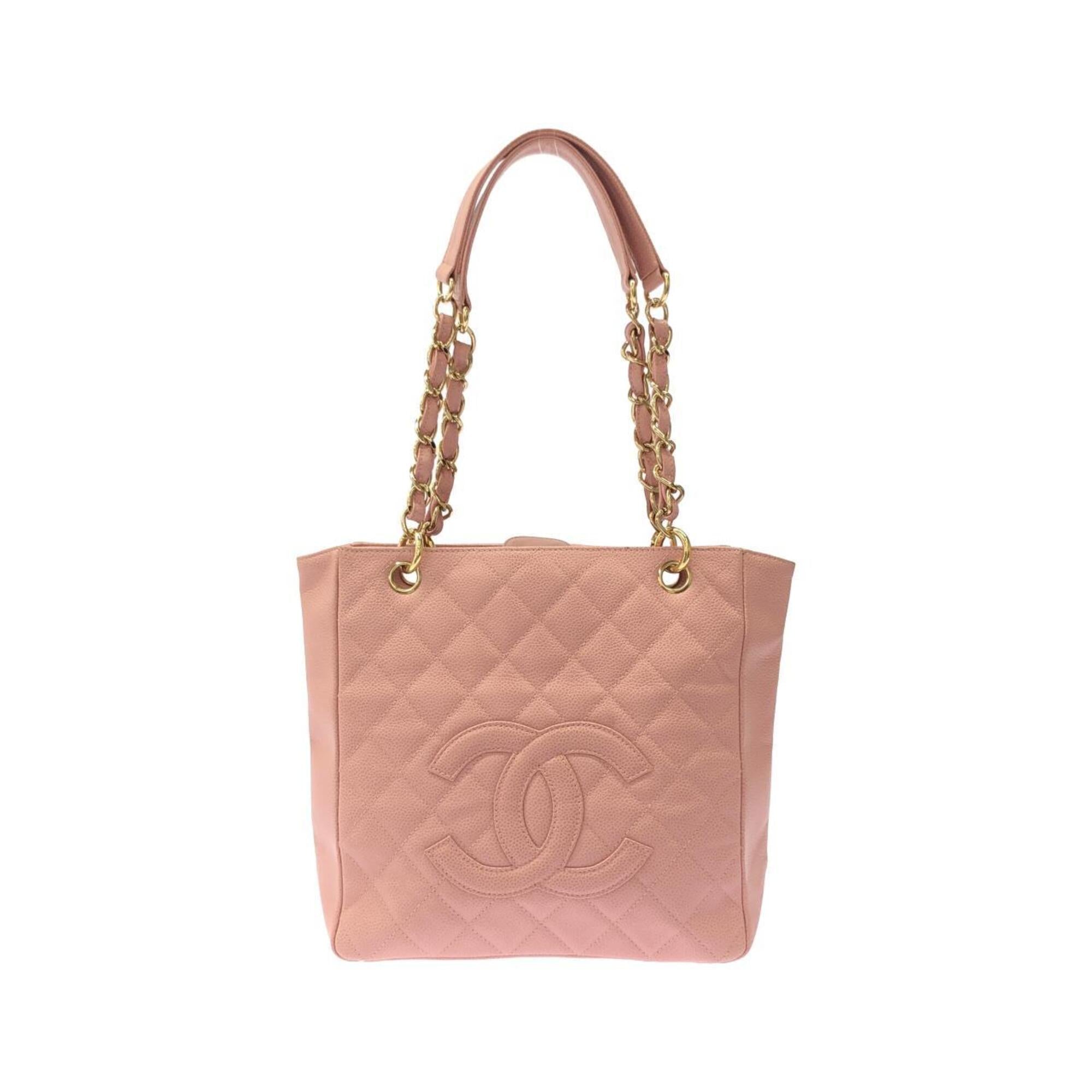 Chanel Pink Grained Calfskin Shoulder Bag (Pre-Owned)