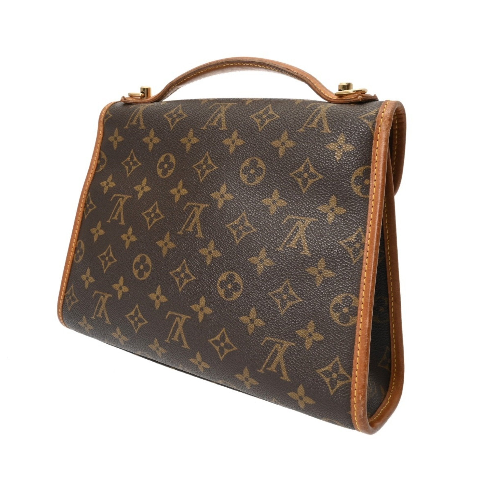 Louis Vuitton Brown Monogram Canvas Handbag (Pre-Owned)