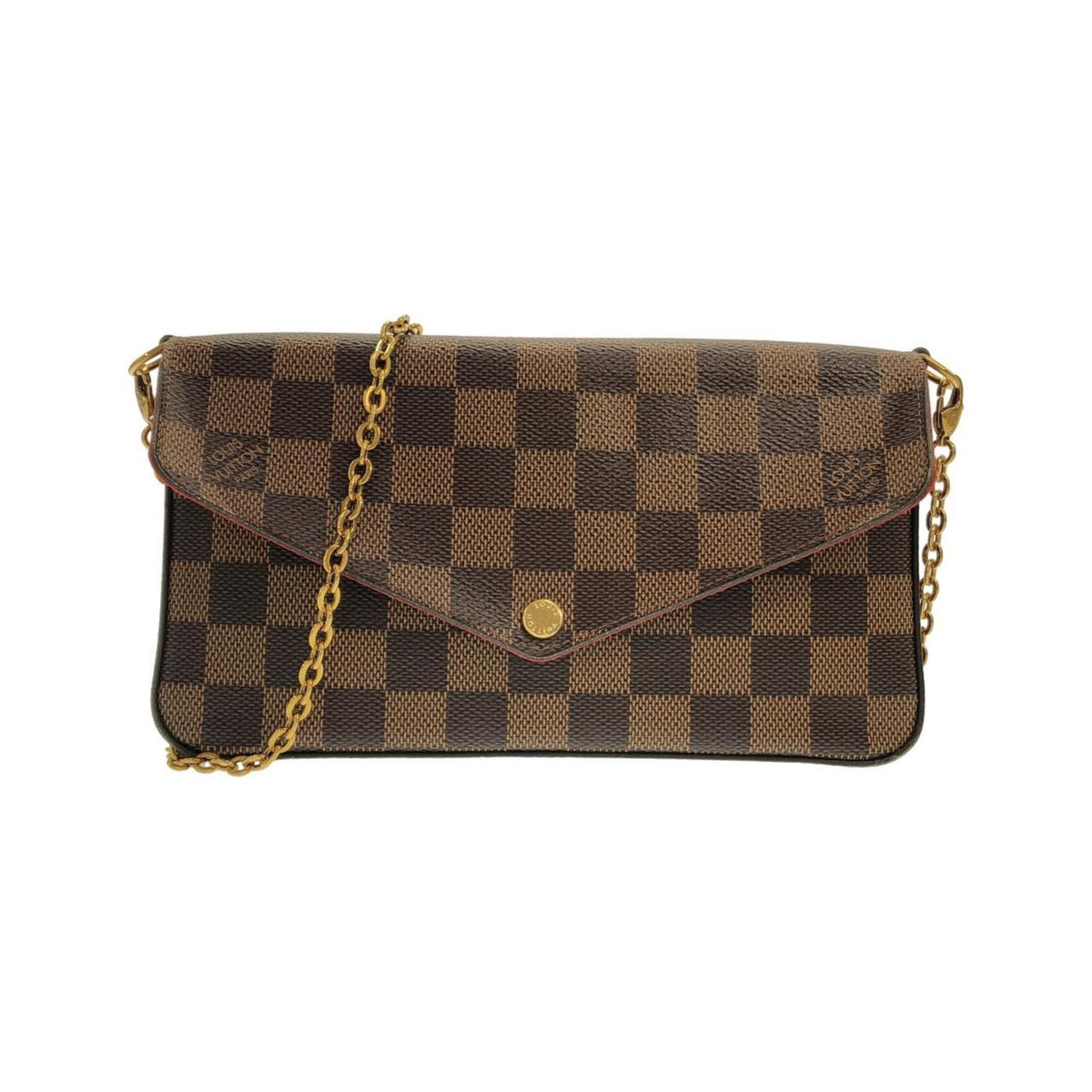 Louis Vuitton Brown Coated Canvas Pochette Shoulder Bag (Pre-Owned)