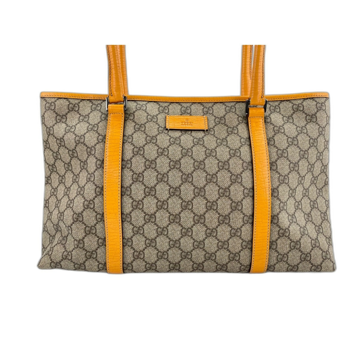 Gucci Beige Orange Tote Bag (Pre-Owned)
