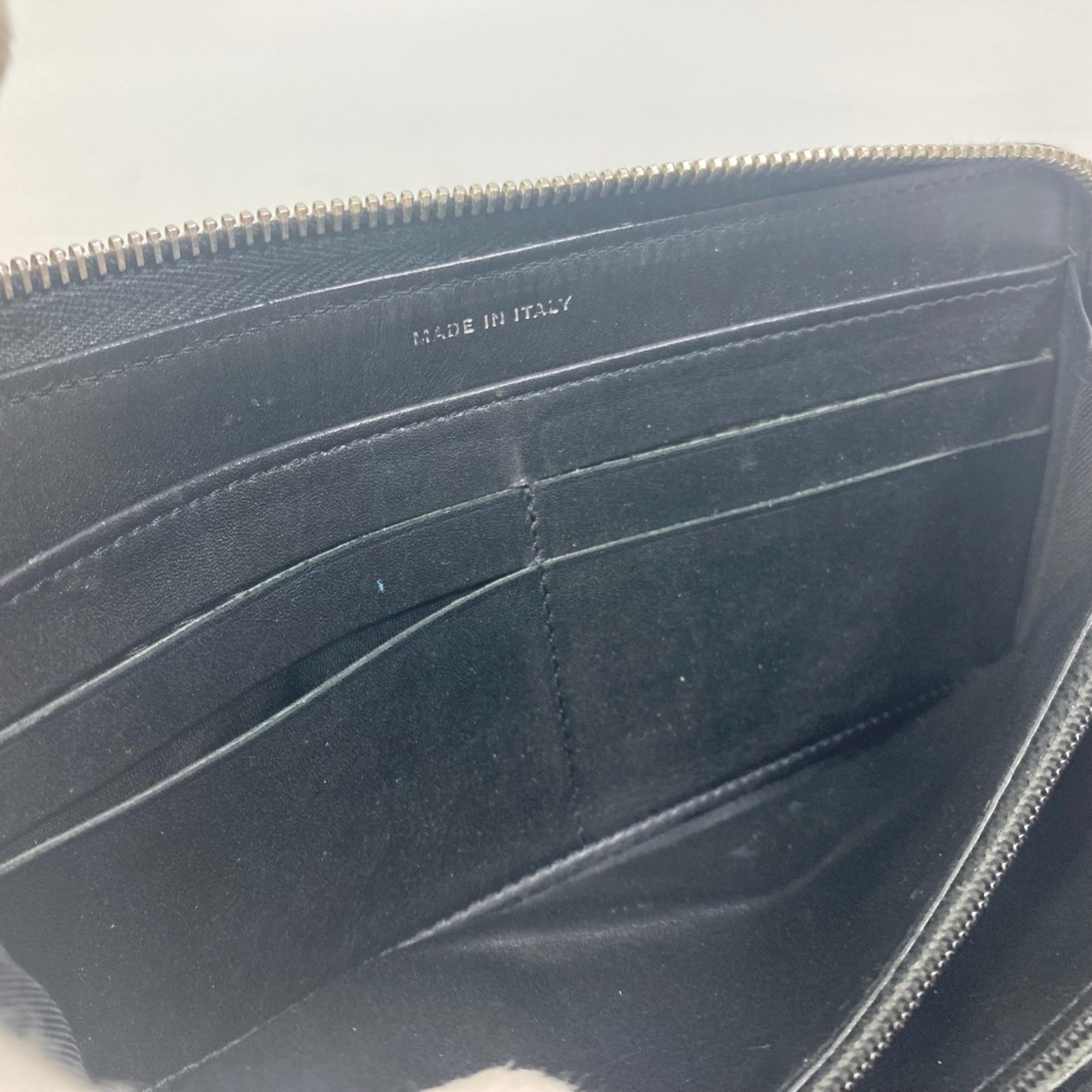 Chanel Black Leather Long Wallet (Bi-Fold) (Pre-Owned)