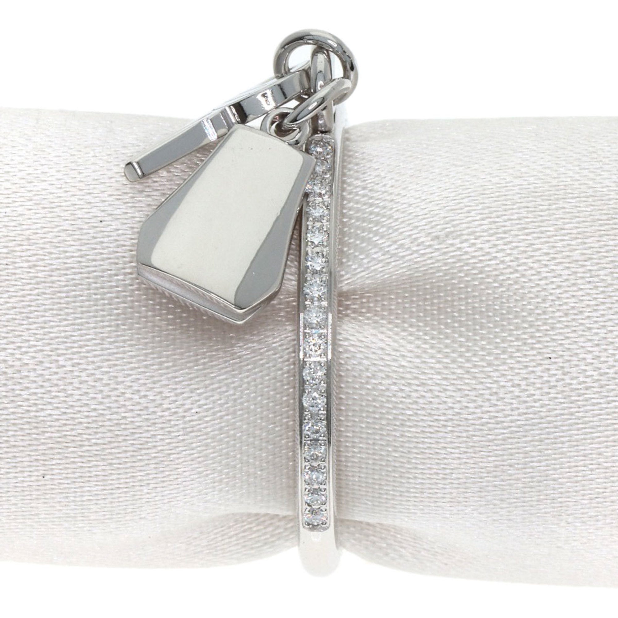 Hermes White Gold (18K) Band Ring (Pre-Owned)