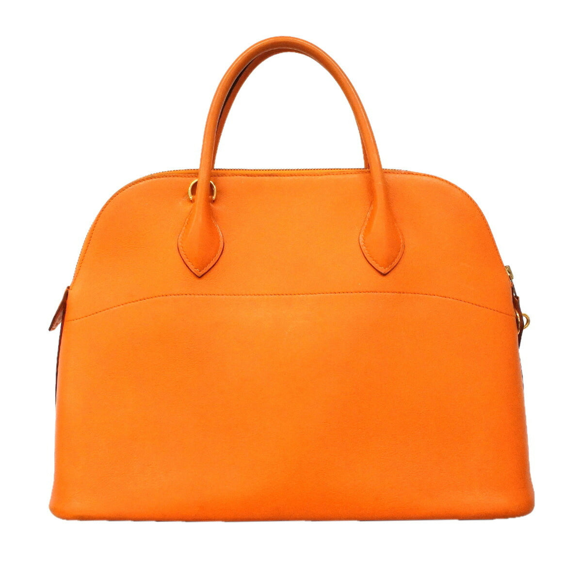 Hermes Orange Gulliver Leather Handbag (Pre-Owned)