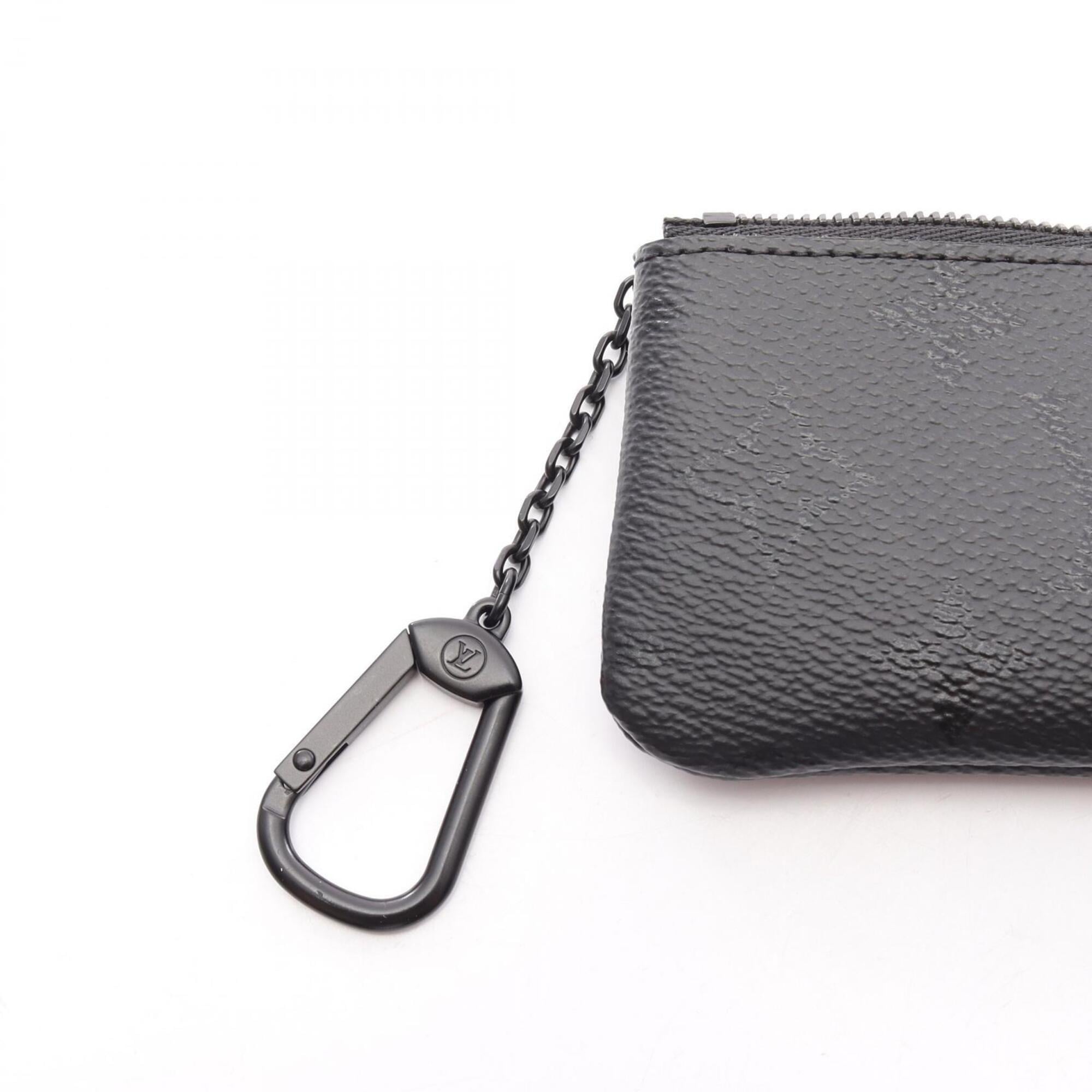 Louis Vuitton Monogram Black Pvc Coin Purse/Coin Case (Pre-Owned)