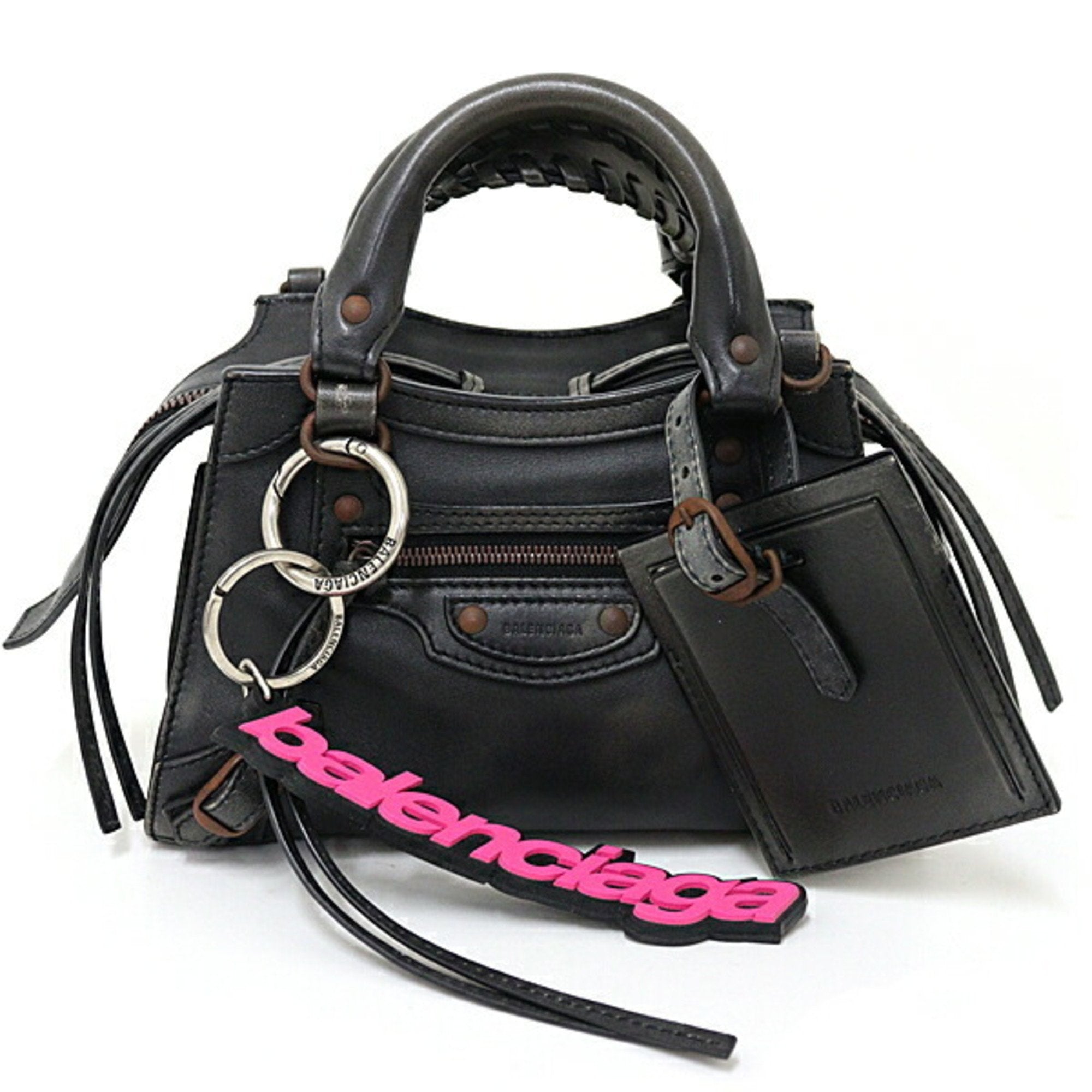 Balenciaga Black Leather Handbag (Pre-Owned)