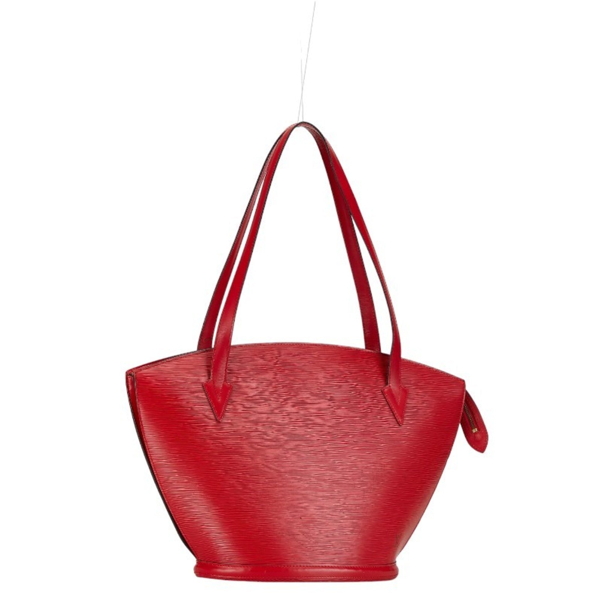 Louis Vuitton Castilian Red Leather Shoulder Bag Tote Bag (Pre-Owned)