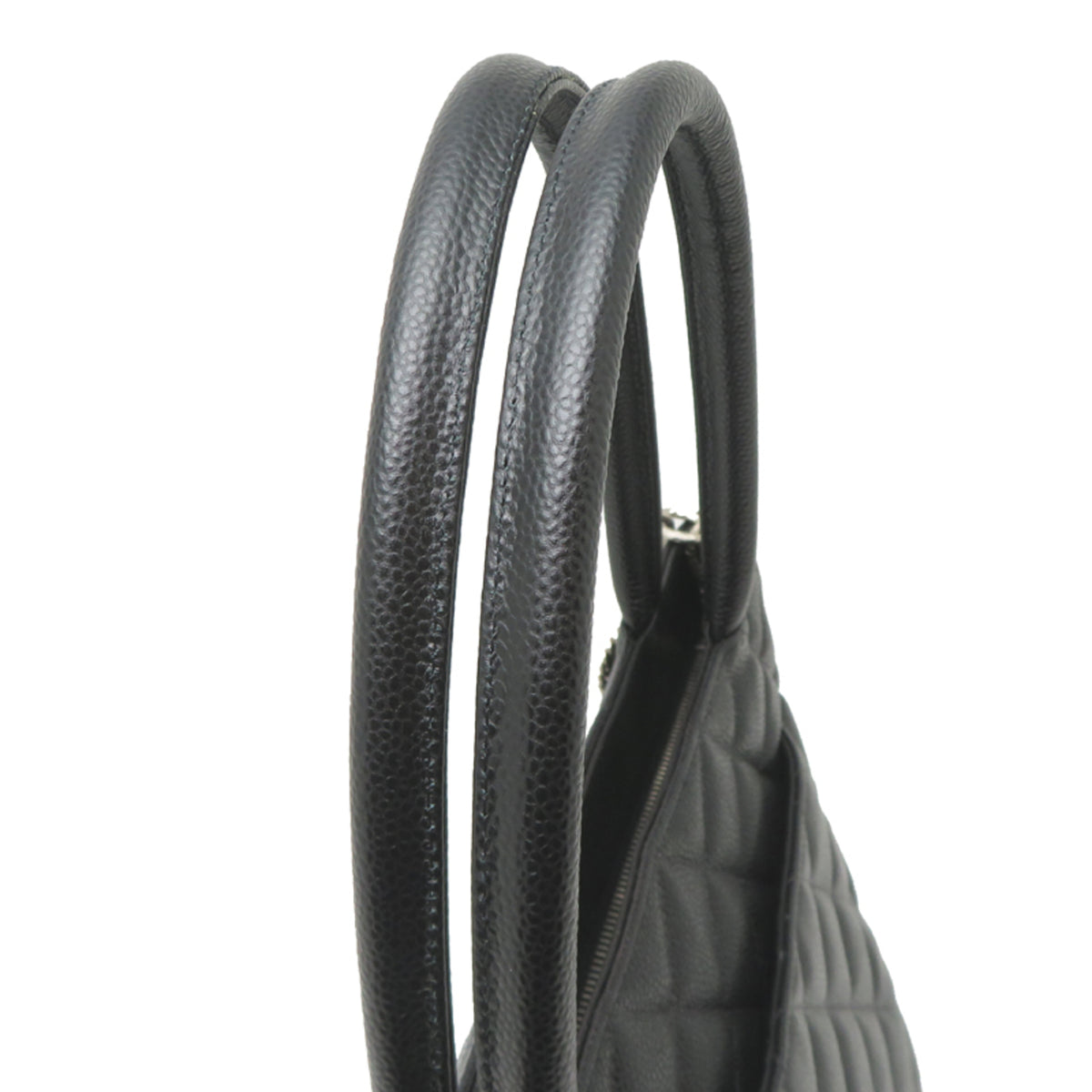 Chanel Black Grained Calfskin Tote Bag (Pre-Owned)