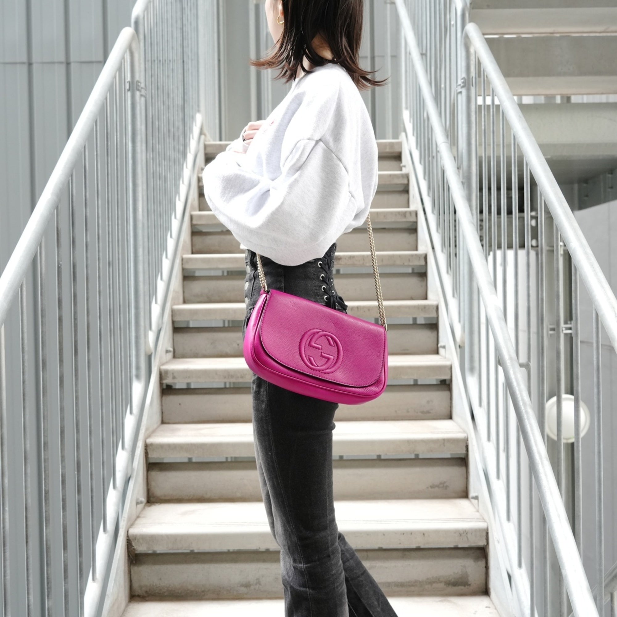 Gucci Soho Pink Shoulder Bag (Pre-Owned)