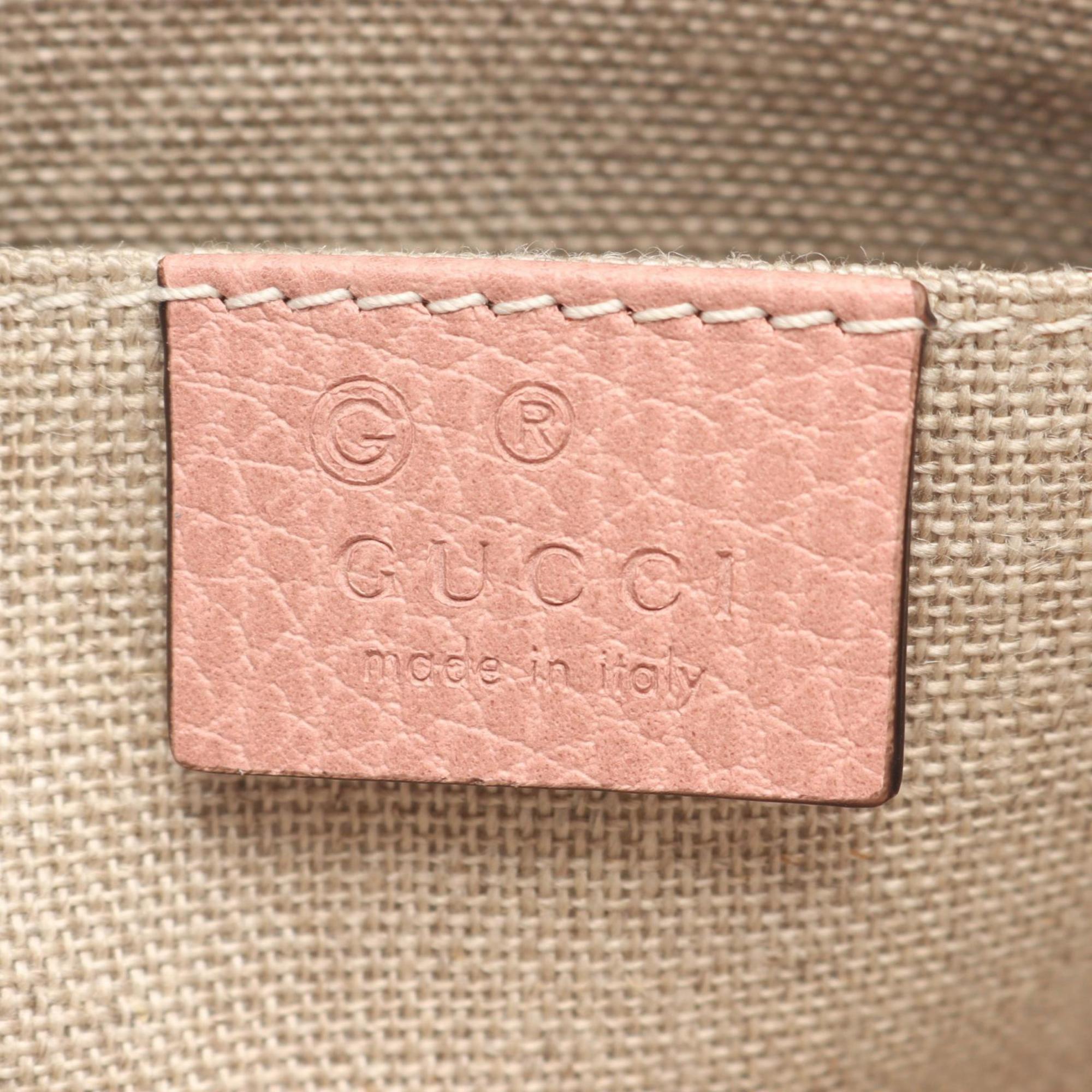 Gucci Pink Leather Clutch Bag (Pre-Owned)