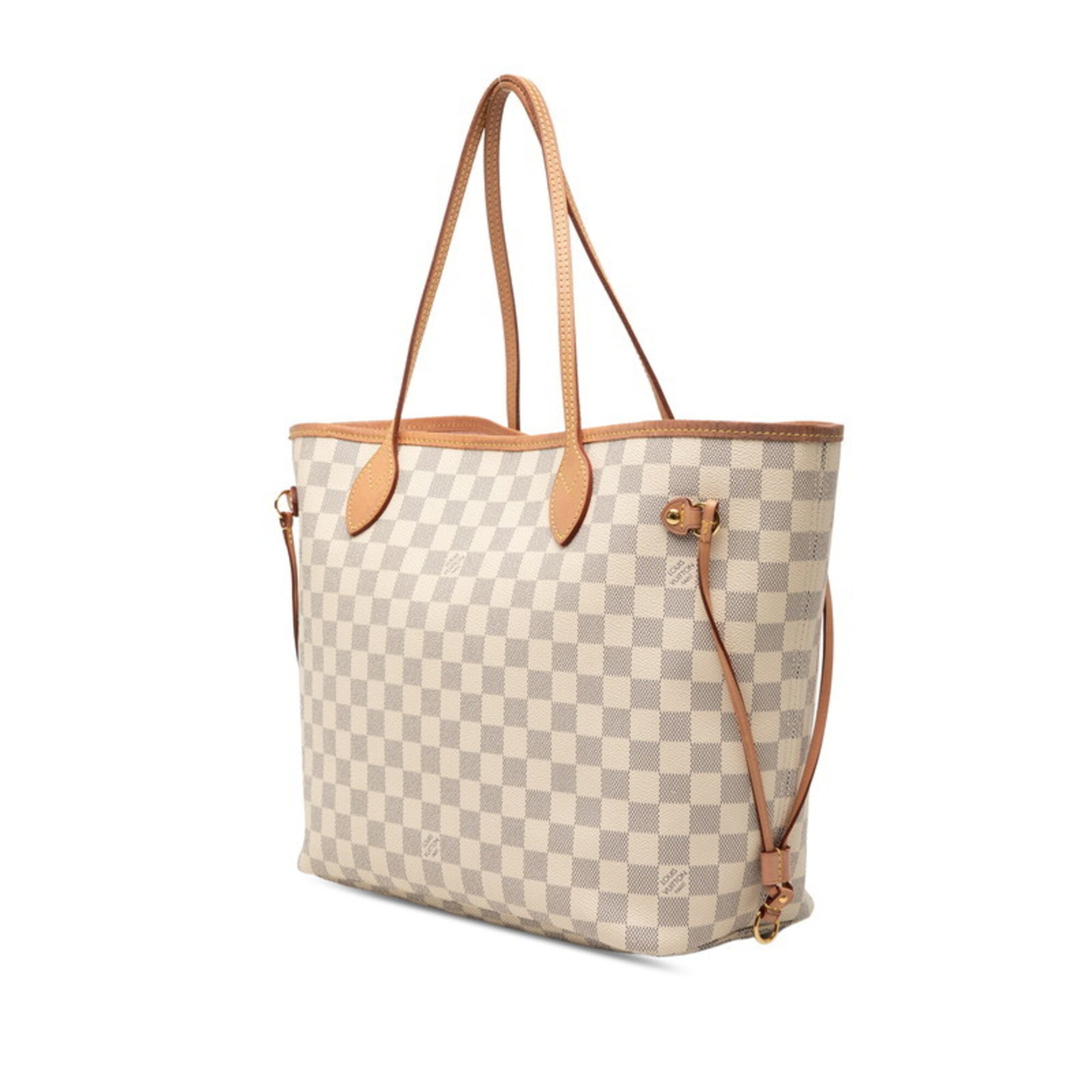 Louis Vuitton Damier Azur Azur White Pvc Leather Tote Bag (Pre-Owned)