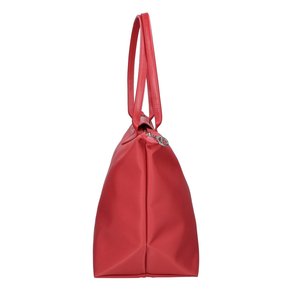 Longchamp Red Color Nylon Tote Bag (Pre-Owned)