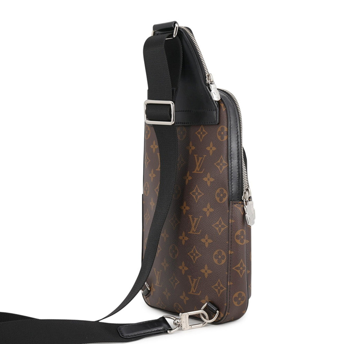 Louis Vuitton Monogram Macassar Black Monogram Macassar Noir Shoulder Bag Sling Bag (Pre-Owned)