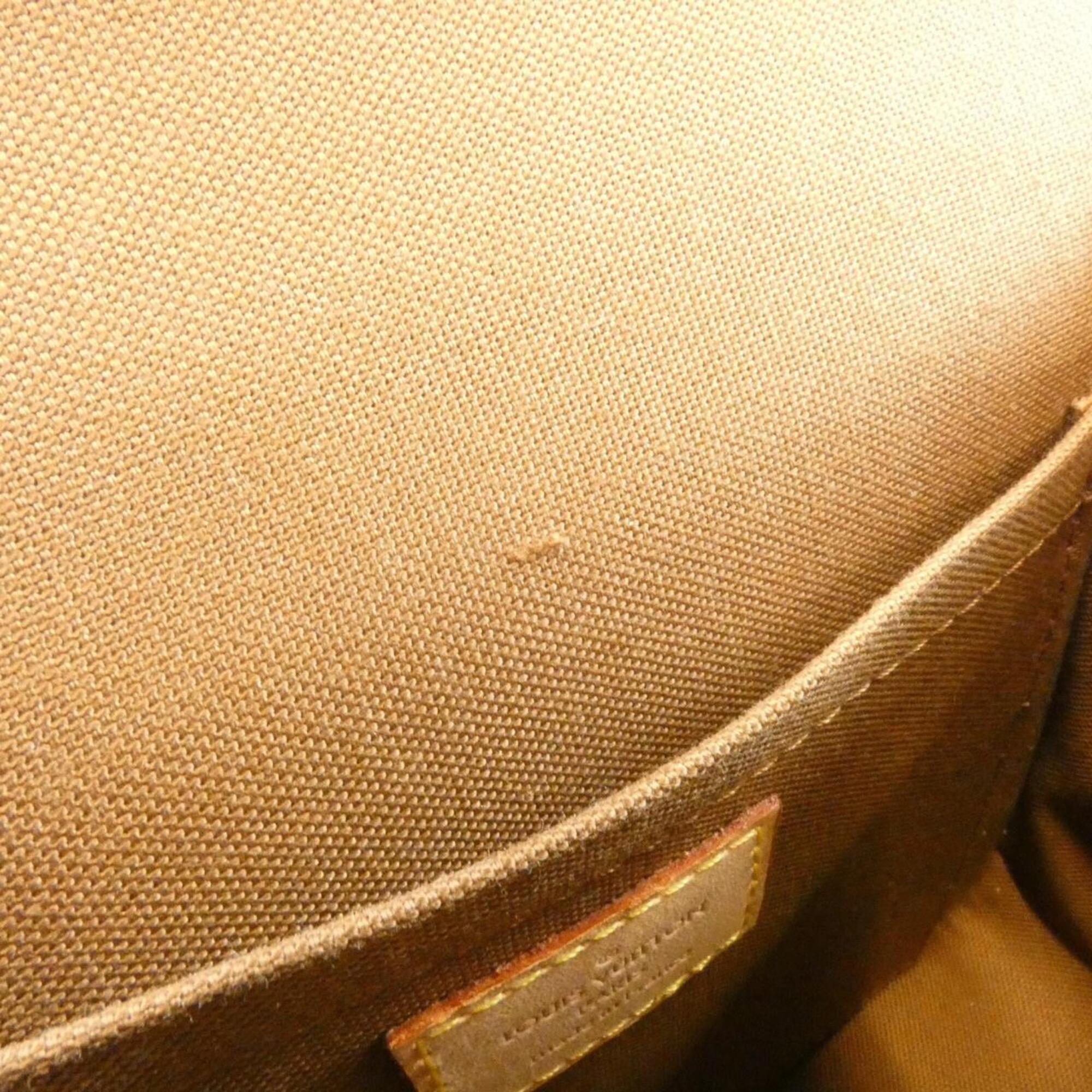 Louis Vuitton Marron Coated Canvas Shoulder Bag (Pre-Owned)
