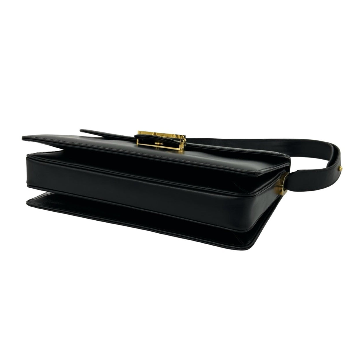 Gucci Black Leather Handbag Shoulder Bag (Pre-Owned)