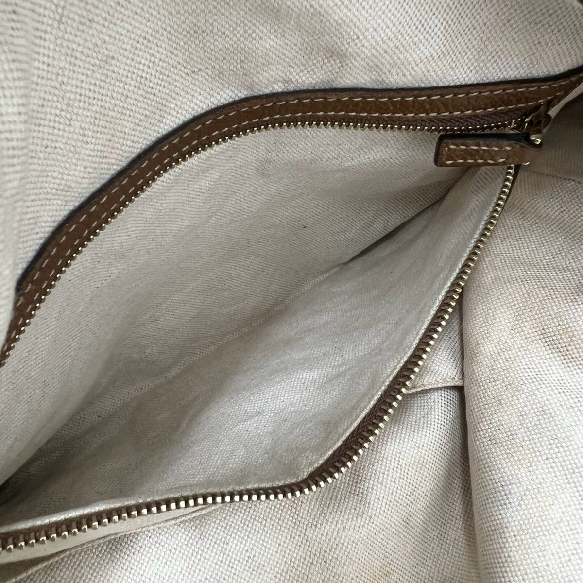 Gucci Brown Canvas Leather Handbag Shoulder Bag Tote Bag (Pre-Owned)