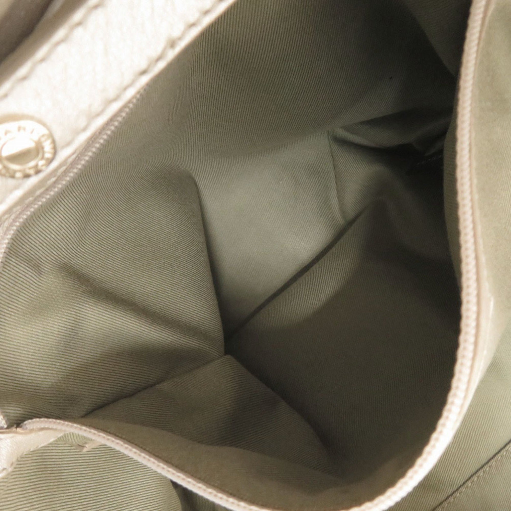 Bvlgari Silver Gray Leather Shoulder Bag (Pre-Owned)