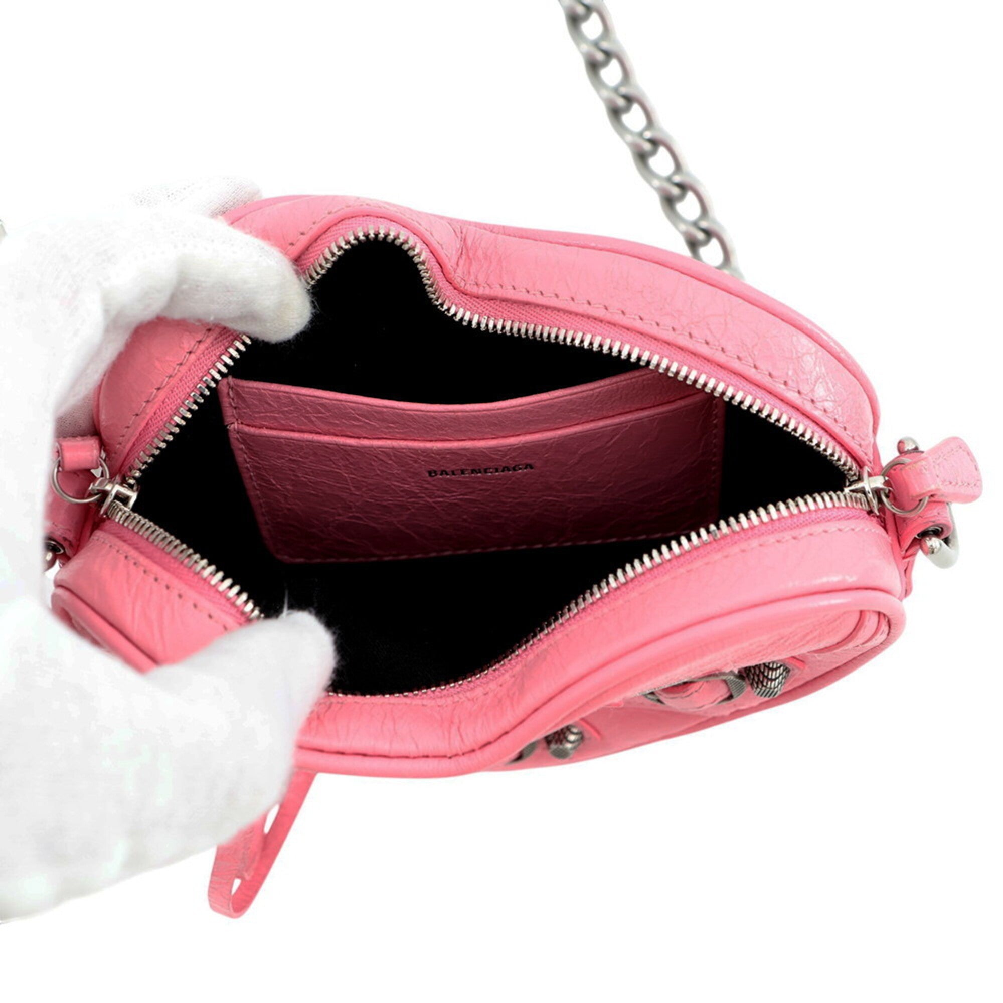 Balenciaga Pink Leather Shoulder Bag (Pre-Owned)