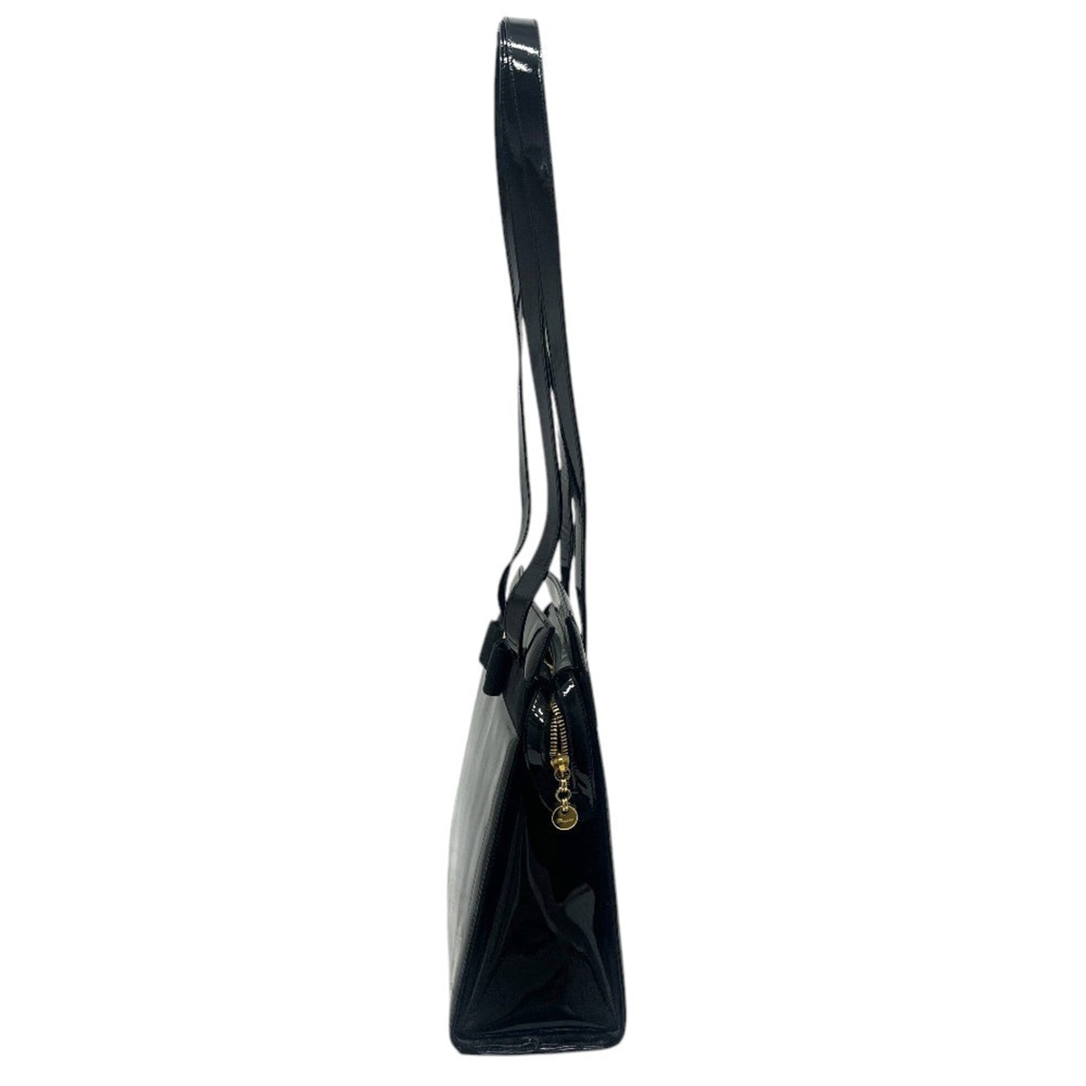 Salvatore Ferragamo Vara Black Leather Shoulder Bag Tote Bag (Pre-Owned)