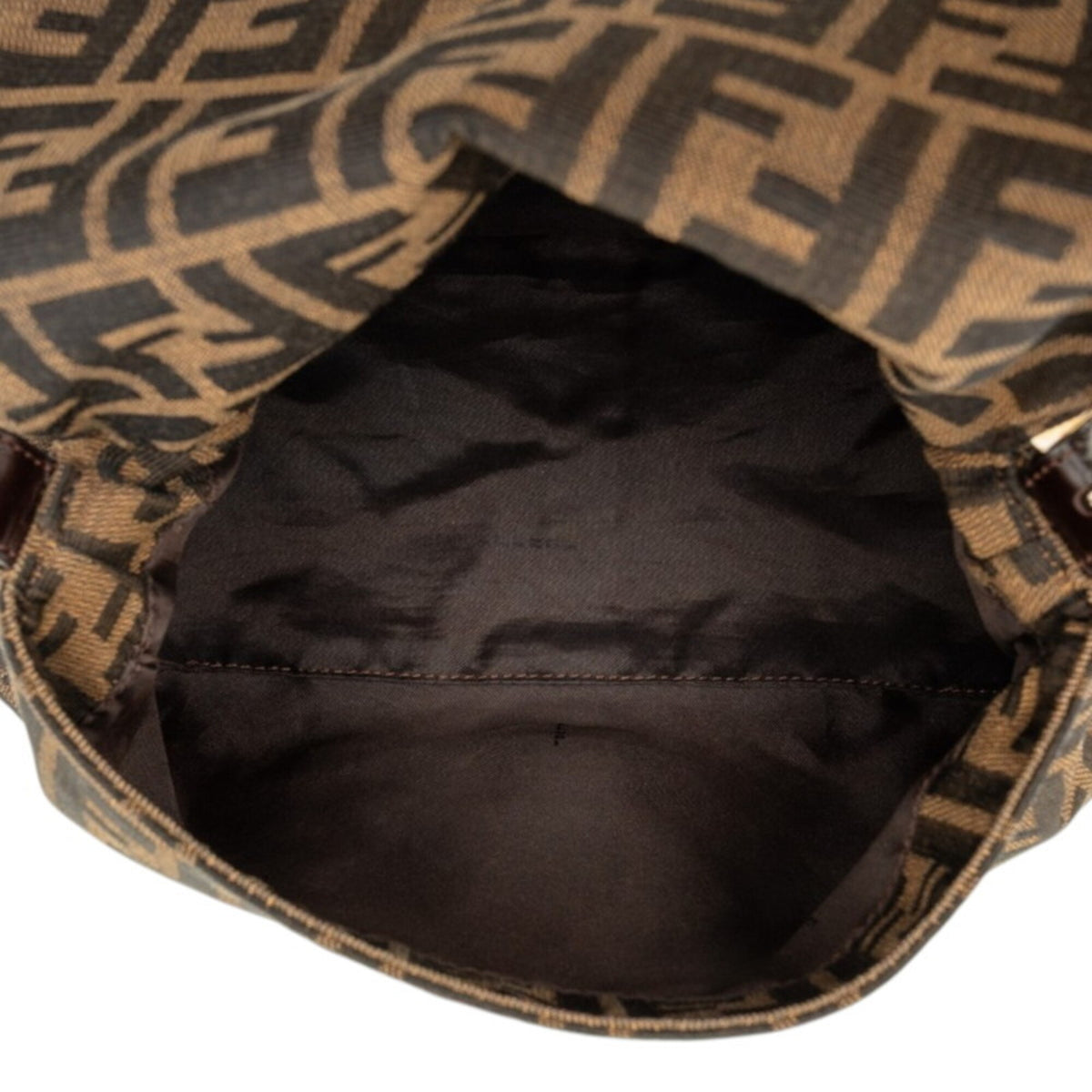 Fendi Brown Zucca Shoulder Bag (Pre-Owned)
