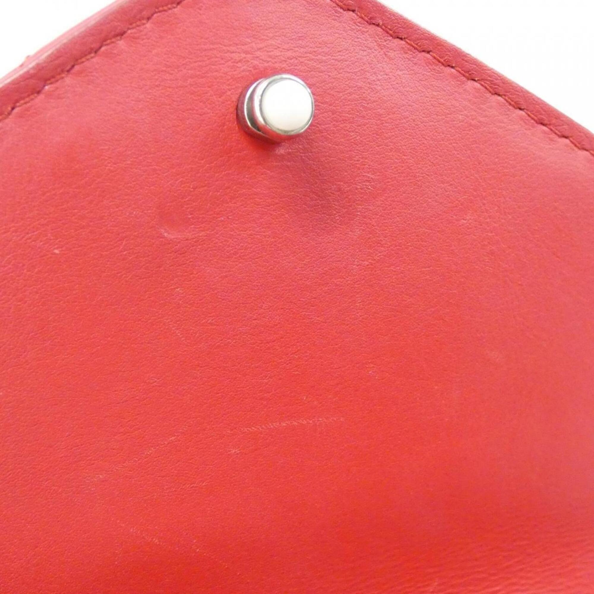 Louis Vuitton Rouge Leather Shoulder Bag (Pre-Owned)