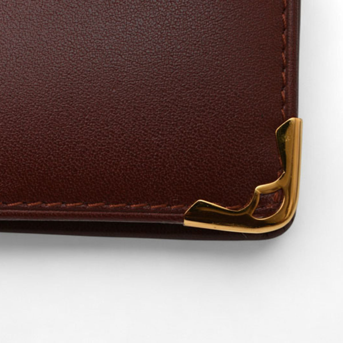 Cartier Bordeaux Leather Wallet (Bi-Fold) (Pre-Owned)