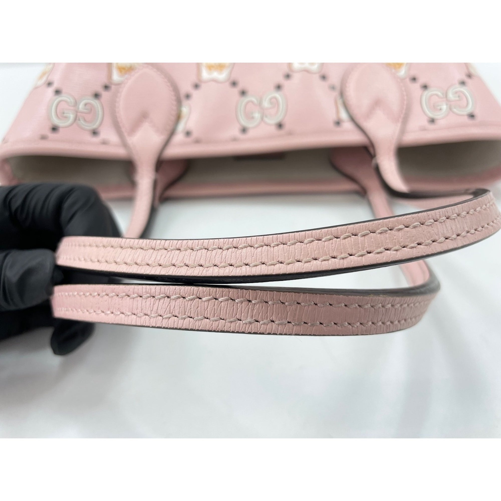 Gucci Pink Leather Tote Bag (Pre-Owned)