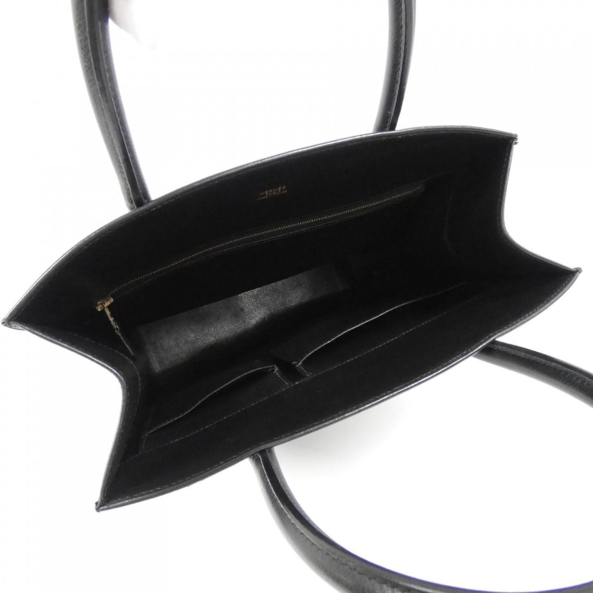 Hermes Black Lisse Leather Handbag (Pre-Owned)