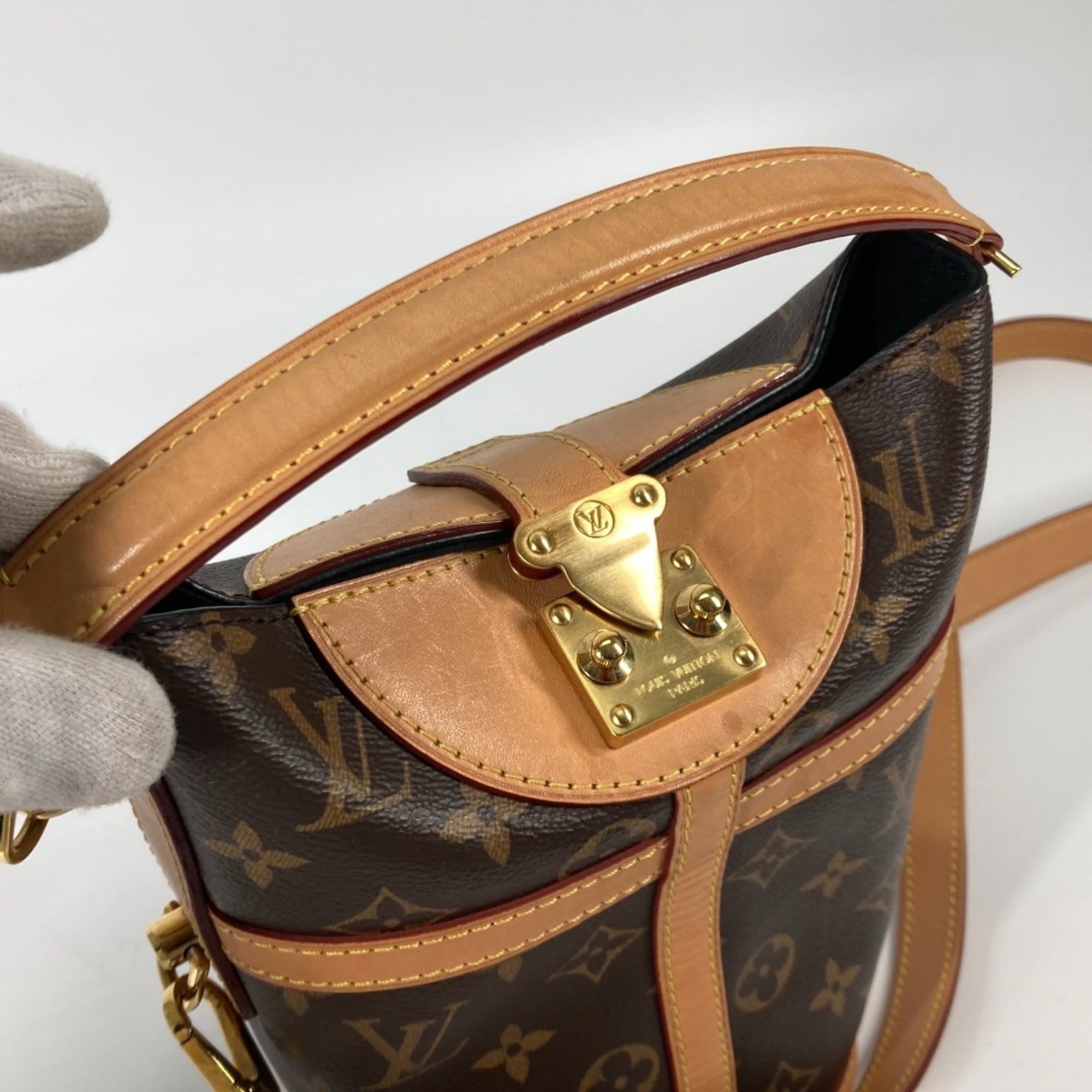 Louis Vuitton Brown Monogram Monogram Handbag Shoulder Bag (Pre-Owned)