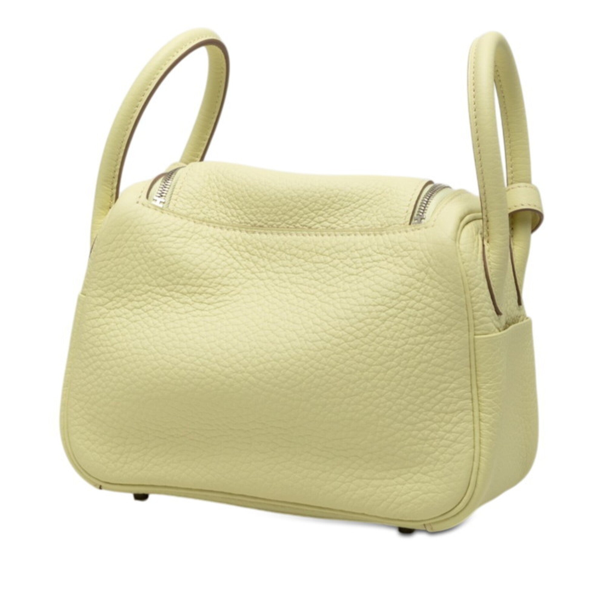 Hermes Lindy Yellow Taurillon Clemence Leather Handbag Shoulder Bag (Pre-Owned)