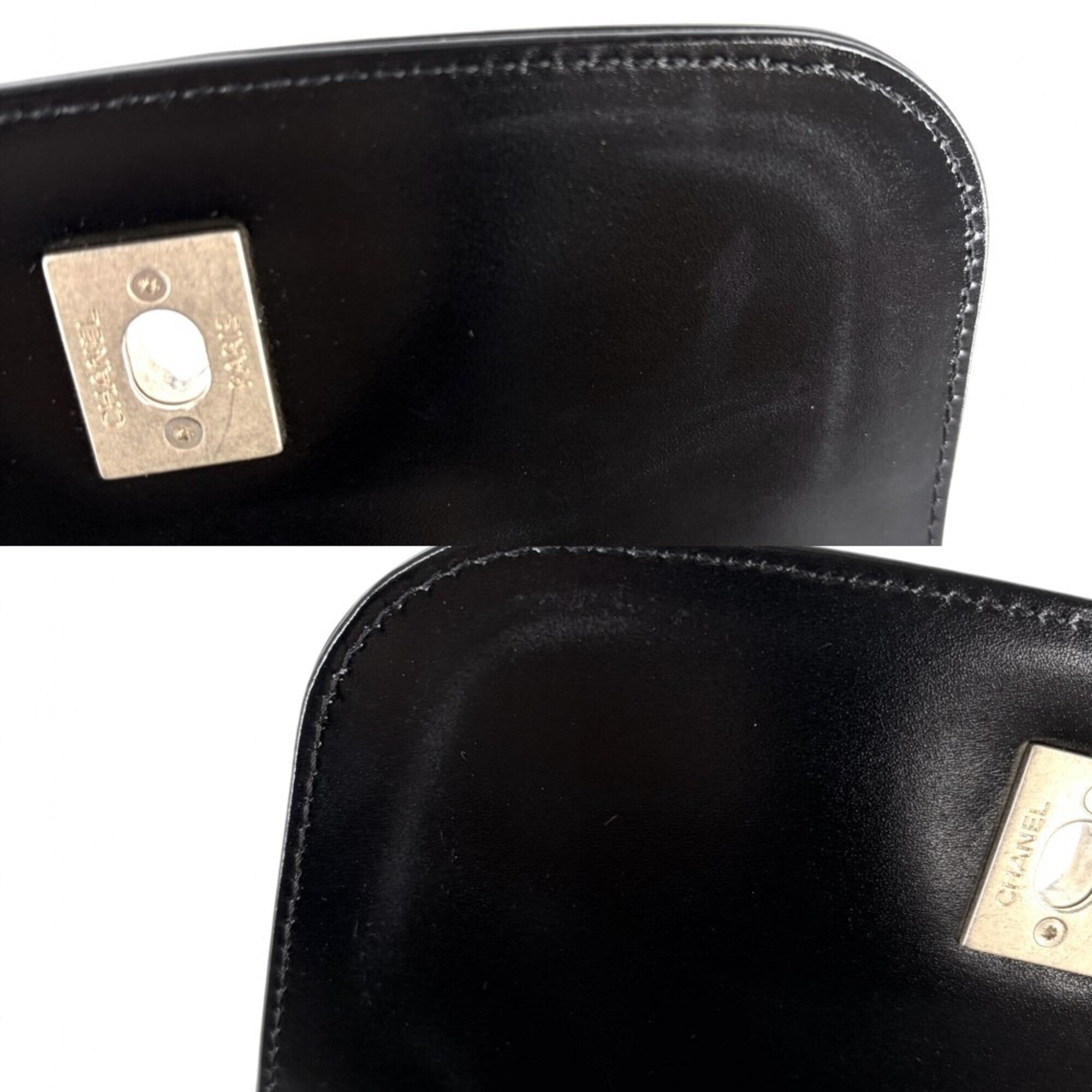 Chanel Black Leather Shoulder Bag (Pre-Owned)