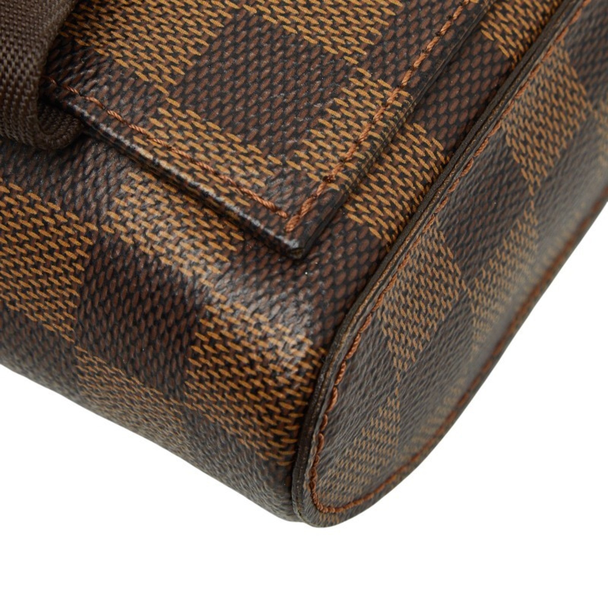 Louis Vuitton Brown Pvc Leather Sling Bag (Pre-Owned)