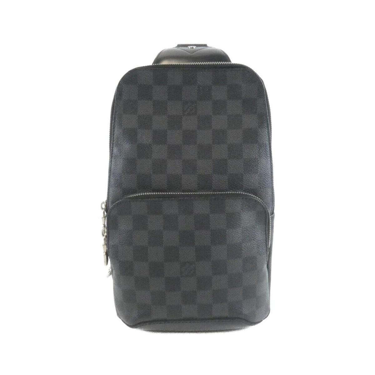 Louis Vuitton Gray Coated Canvas Shoulder Bag (Pre-Owned)