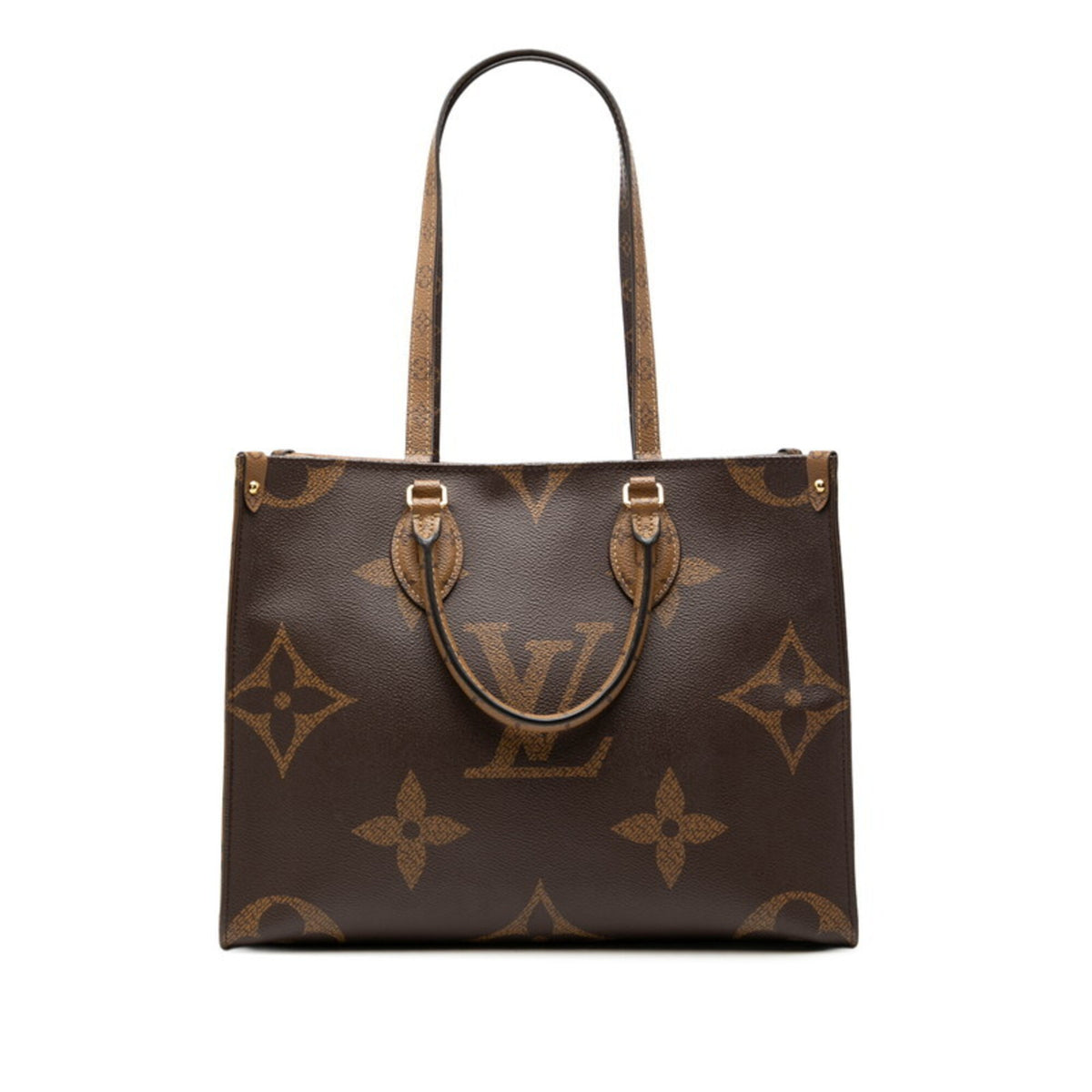 Louis Vuitton Brown Pvc Leather Handbag Shoulder Bag (Pre-Owned)