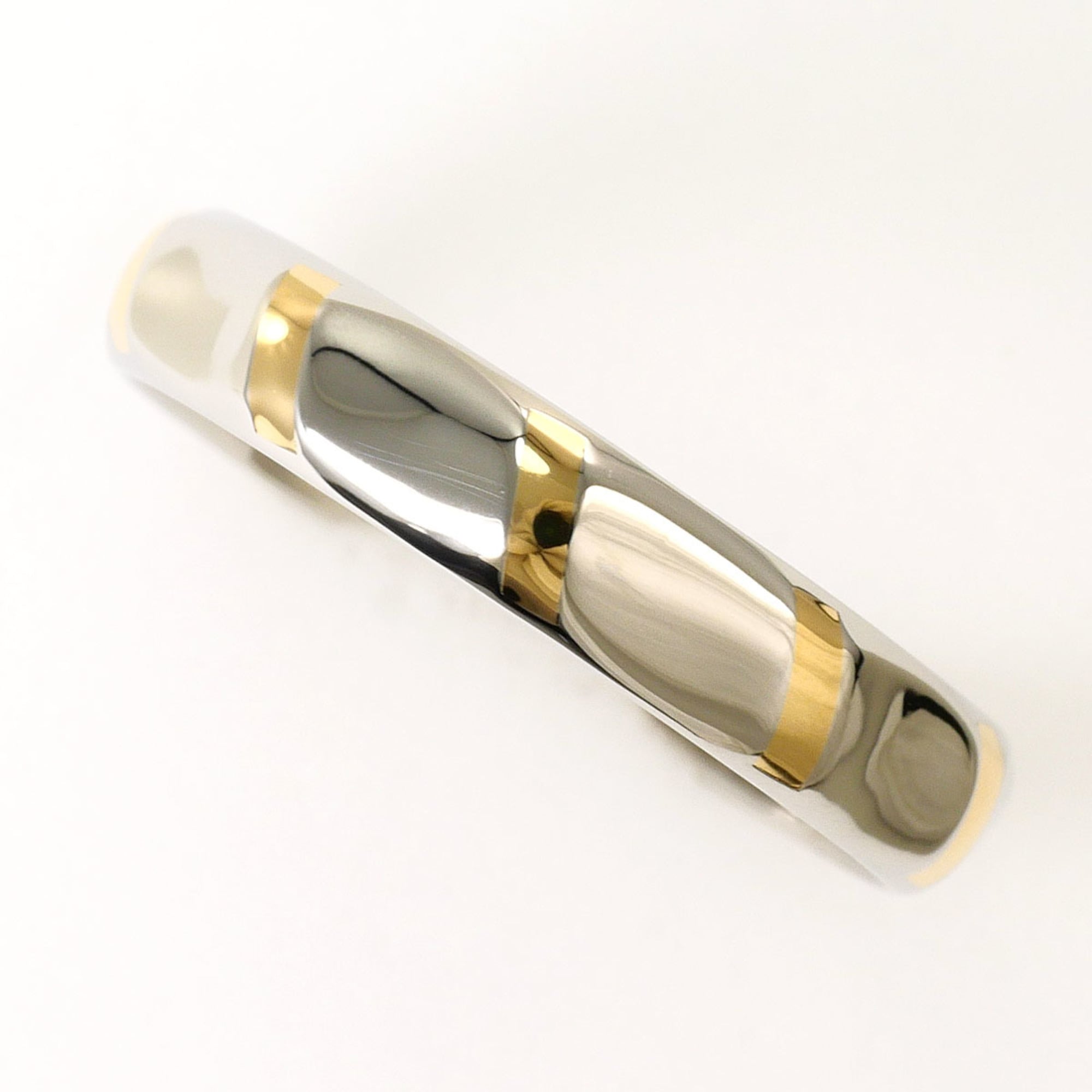 Celine Yellow Gold (18K) Platinum 850 Band Ring (Pre-Owned)