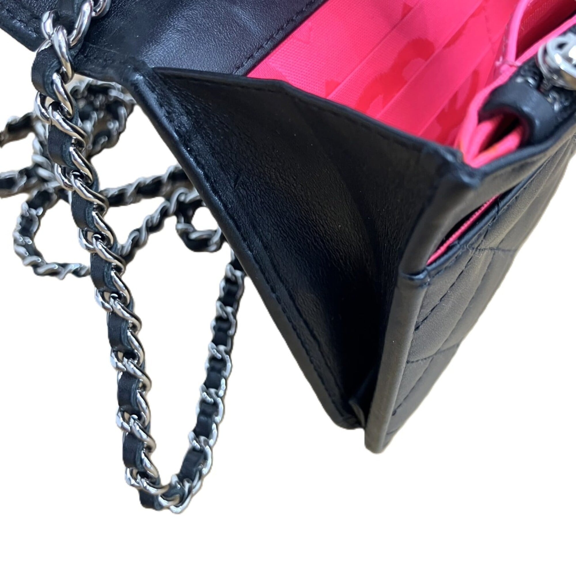 Chanel Ligne Cambon Black Leather Shoulder Bag (Pre-Owned)