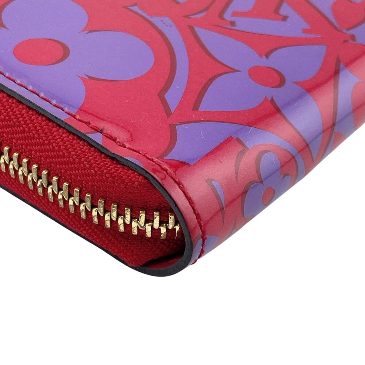 Louis Vuitton Monogram Vernis Red Color Monogram Vernis Long Wallet (Bi-Fold) (Pre-Owned)