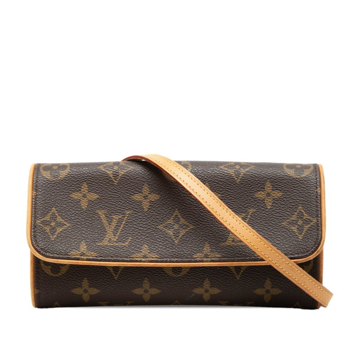 Louis Vuitton Monogram Brown Monogram Monogram Pochette Shoulder Bag (Pre-Owned)