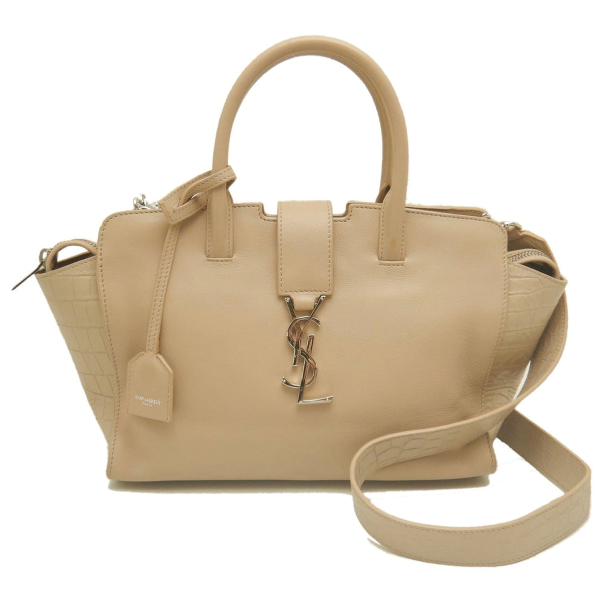 Saint Laurent Beige Leather Handbag (Pre-Owned)