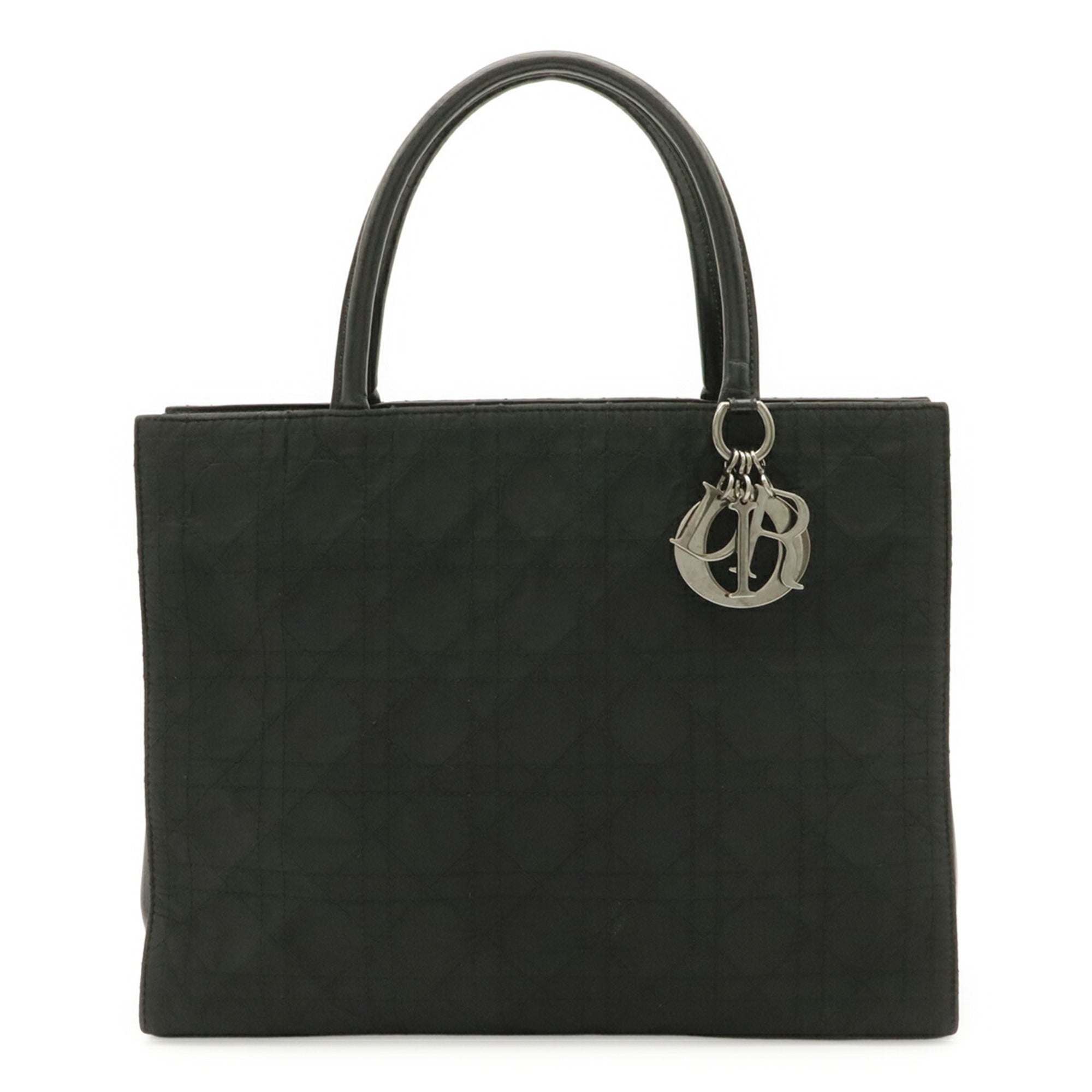 Christian Dior Black Nylon Handbag Tote Bag (Pre-Owned)